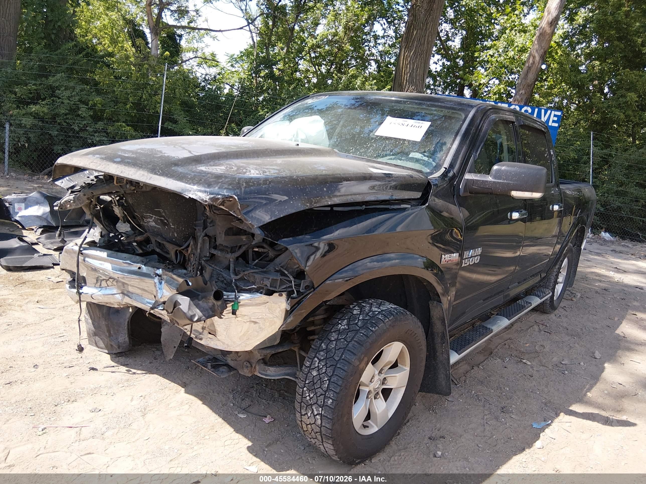 2013 Ram 1500 Outdoorsman Black vin: 1C6RR7LT9DS510943