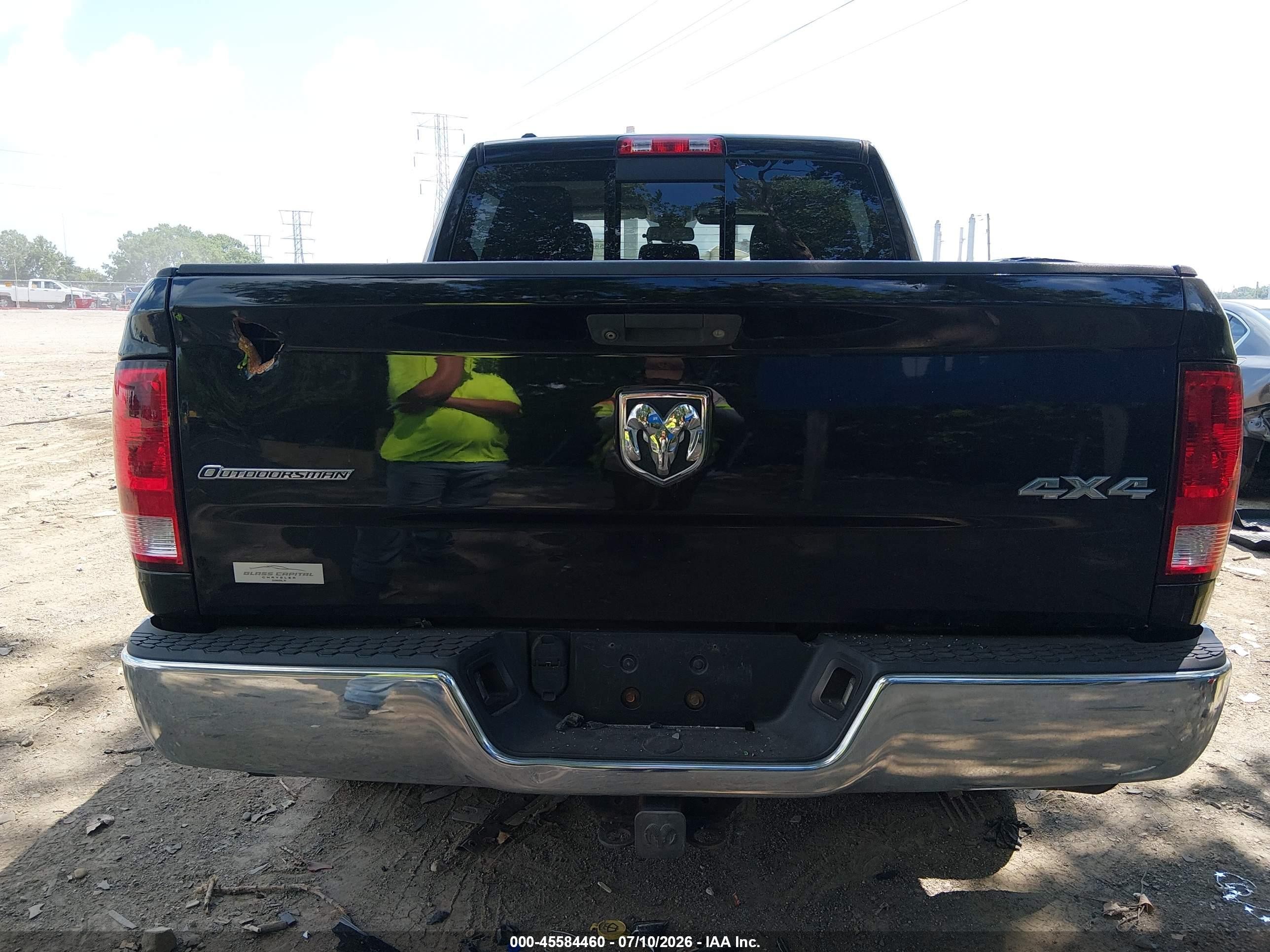 2013 Ram 1500 Outdoorsman Black vin: 1C6RR7LT9DS510943