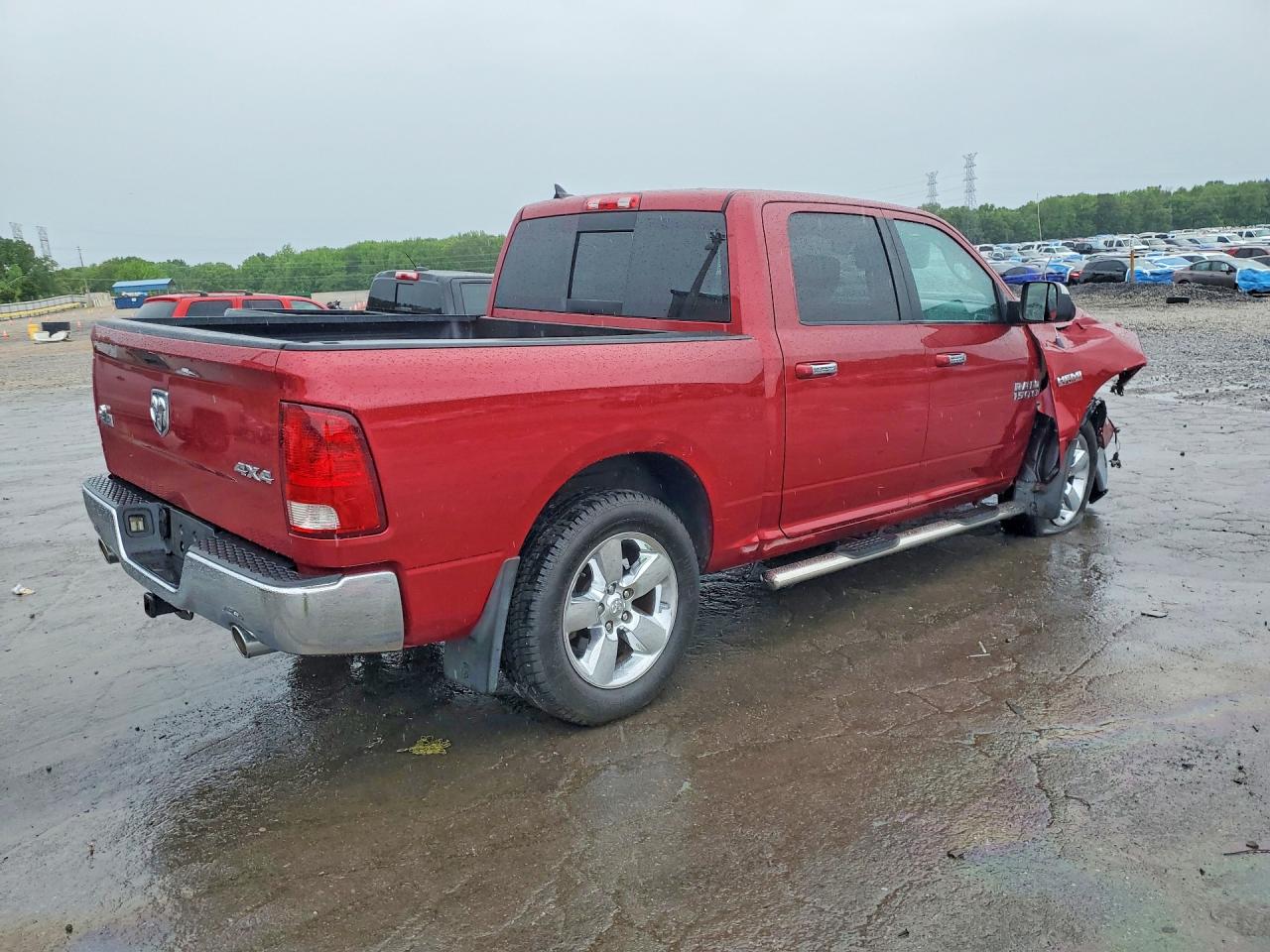 2013 Ram 1500 Slt Red vin: 1C6RR7LT9DS585075