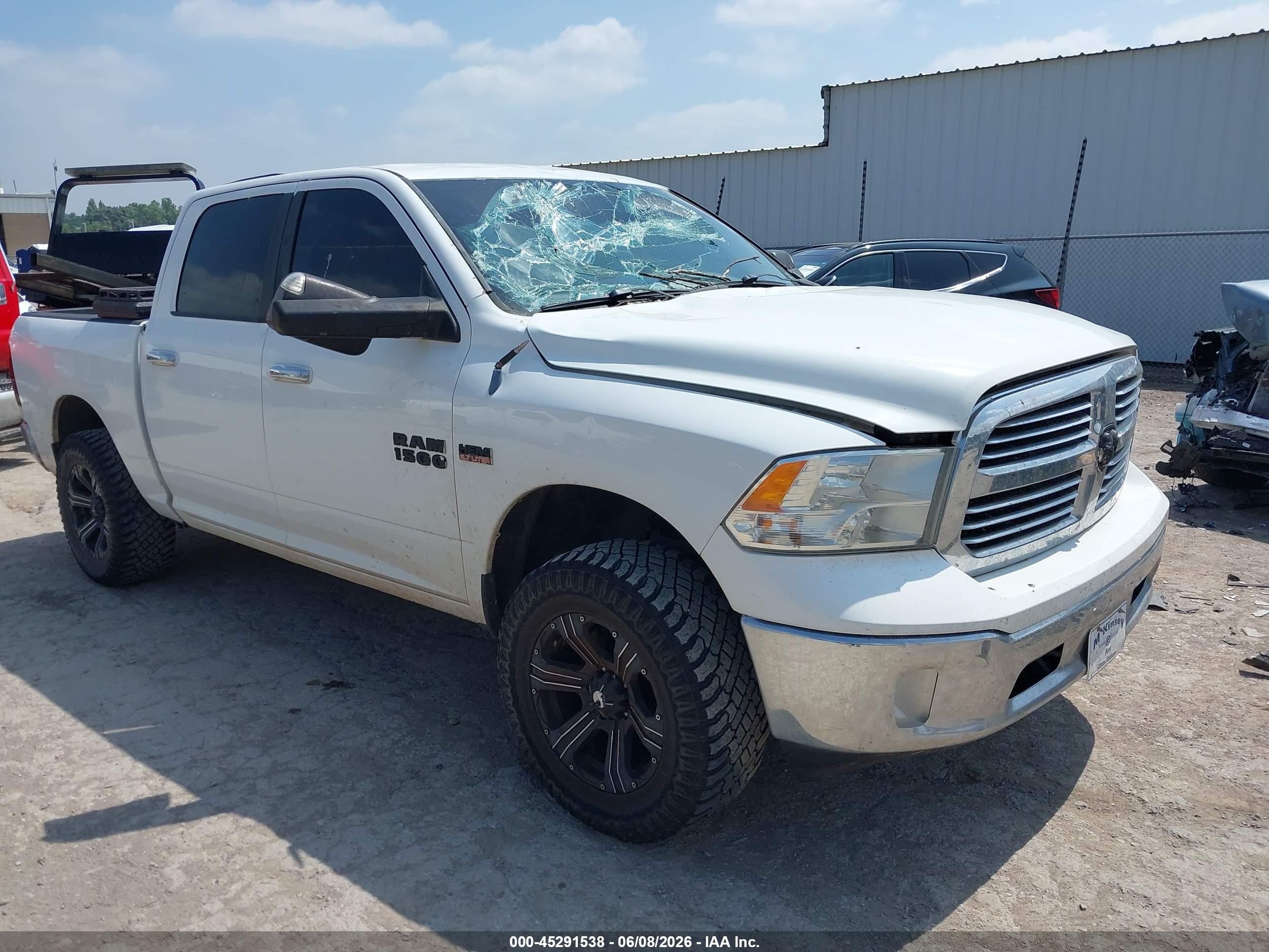 2013 Ram 1500 Big Horn White vin: 1C6RR7LT9DS616647