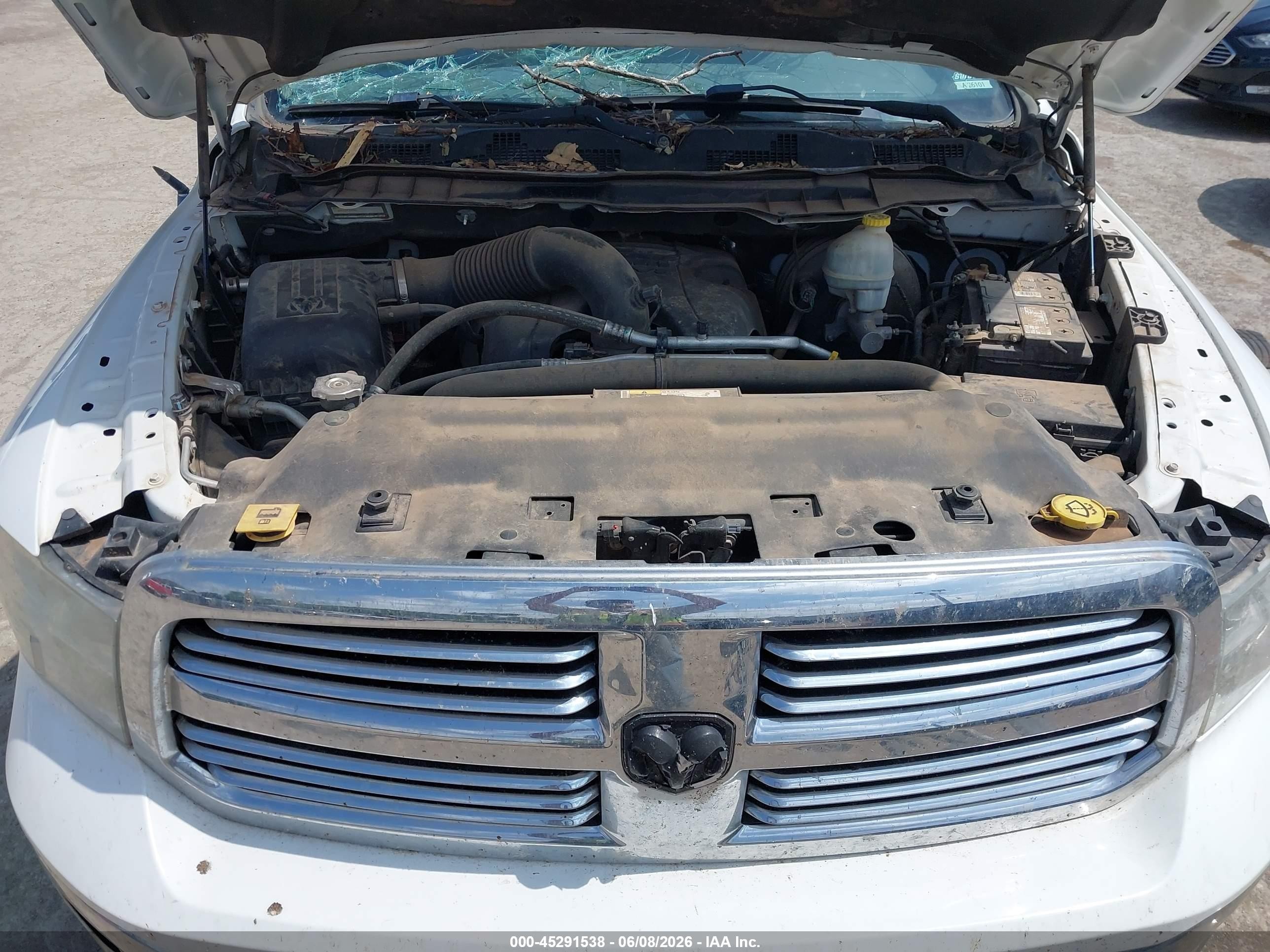 2013 Ram 1500 Big Horn White vin: 1C6RR7LT9DS616647