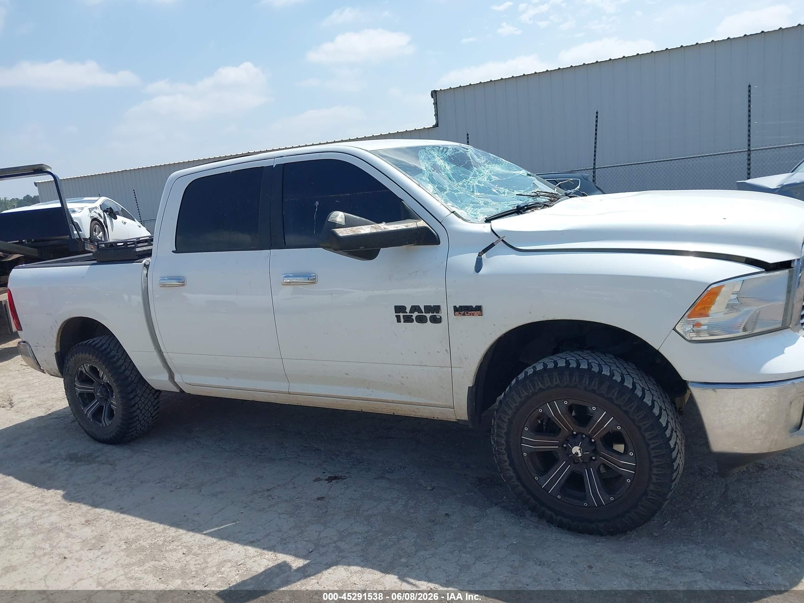 2013 Ram 1500 Big Horn White vin: 1C6RR7LT9DS616647