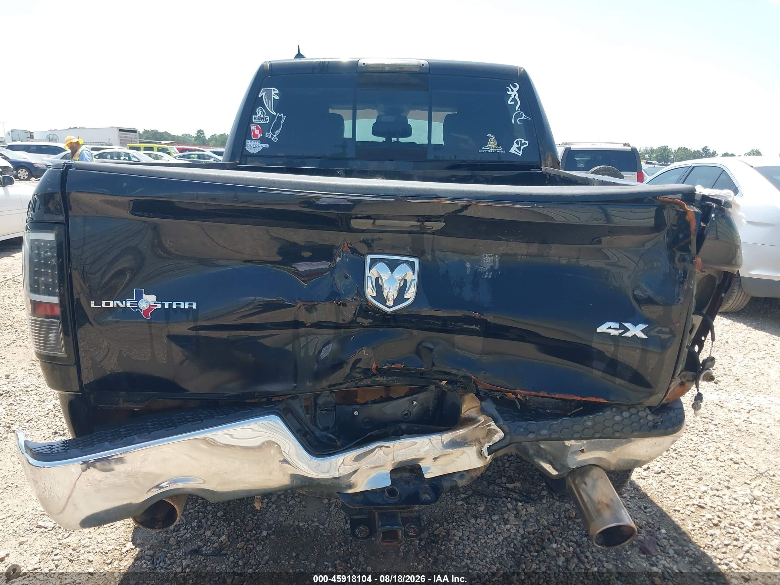 2013 Ram 1500 Lone Star Black vin: 1C6RR7LT9DS715159