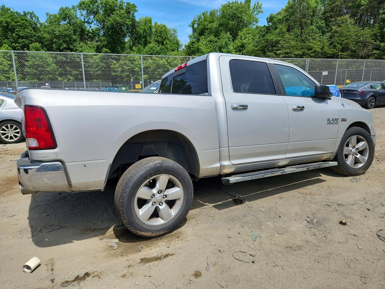 2014 Ram 1500 Slt Silver vin: 1C6RR7LT9ES119888
