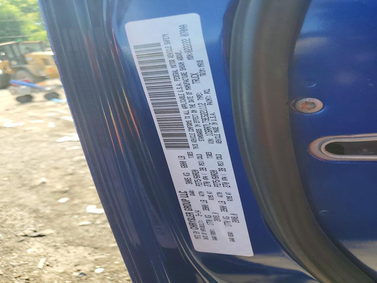 2014 Ram 1500 Slt Blue vin: 1C6RR7LT9ES221112