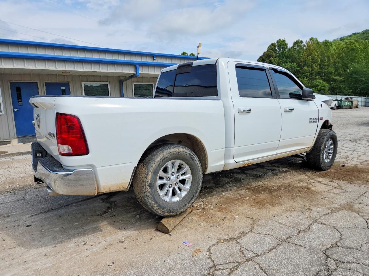 2014 Ram 1500 Slt White vin: 1C6RR7LT9ES268639