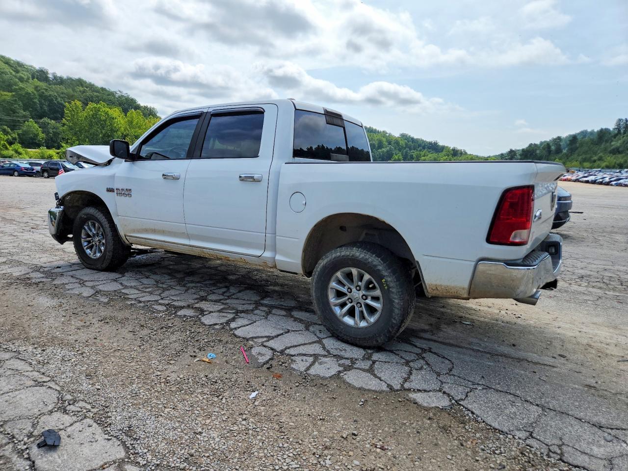 2014 Ram 1500 Slt White vin: 1C6RR7LT9ES268639