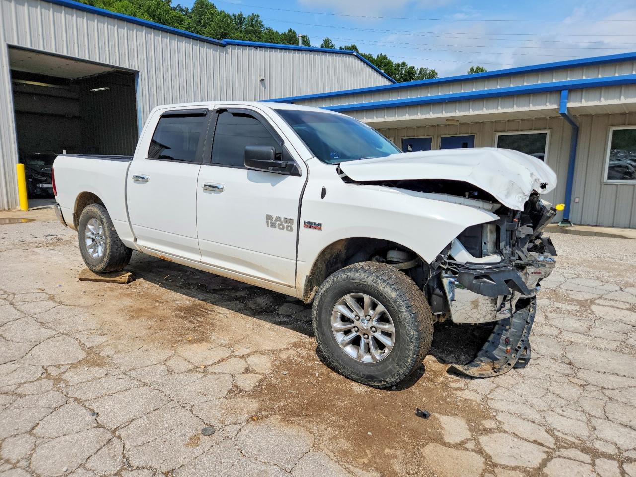 2014 Ram 1500 Slt White vin: 1C6RR7LT9ES268639