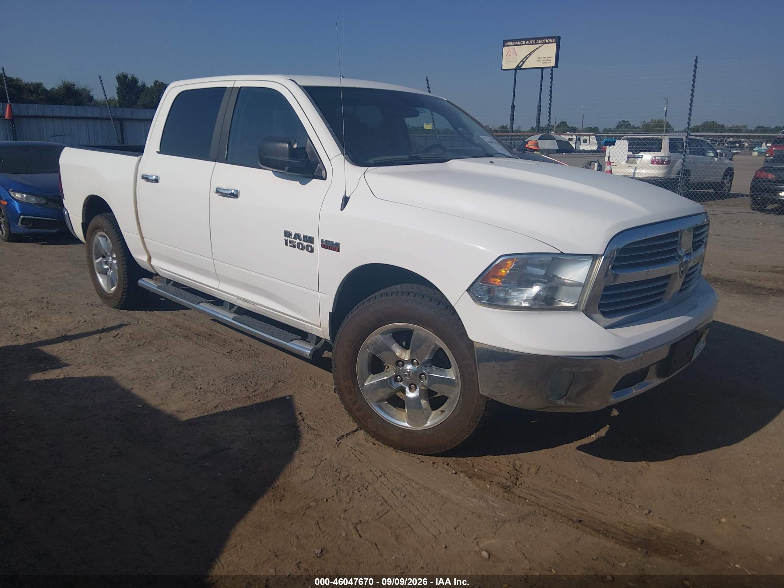 2014 Ram 1500 Lone Star White vin: 1C6RR7LT9ES270617