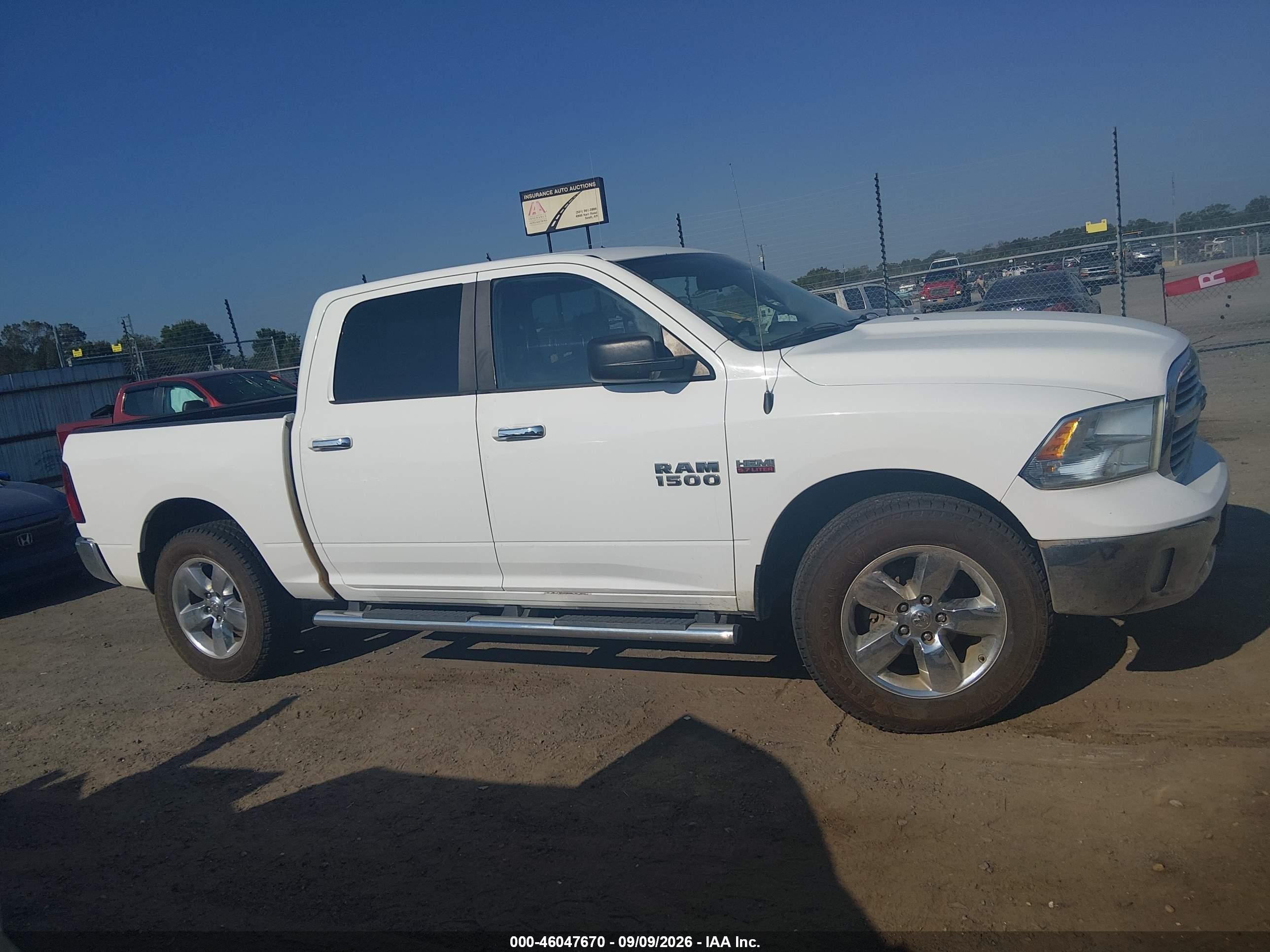 2014 Ram 1500 Lone Star White vin: 1C6RR7LT9ES270617