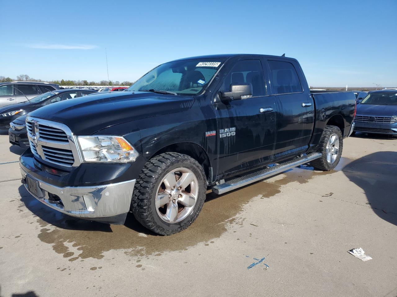 2014 Ram 1500 Slt Black vin: 1C6RR7LT9ES467738 Damage: Left Drip Rail, Dent(S) W/ Paint Dmg, 1 To 2 Inches