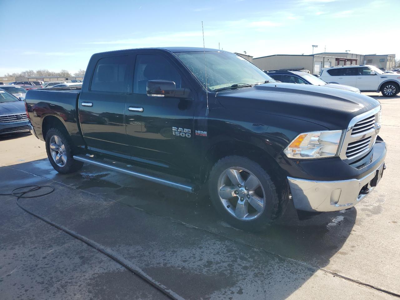 2014 Ram 1500 Slt Black vin: 1C6RR7LT9ES467738 Damage: Right Front Fender, Dent(S) W/ Paint Dmg, 3 To 4 Inches