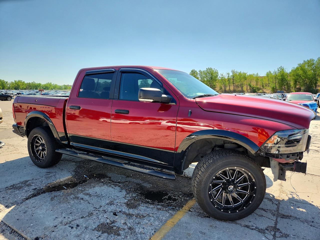 2014 Ram 1500 Slt Burgundy vin: 1C6RR7LT9ES470316