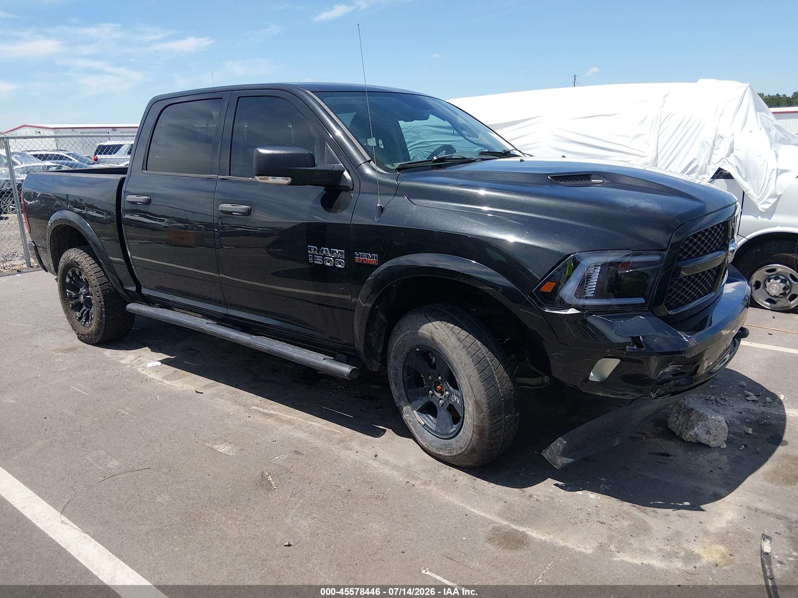 2015 Ram 1500 Outdoorsman Black vin: 1C6RR7LT9FS626906