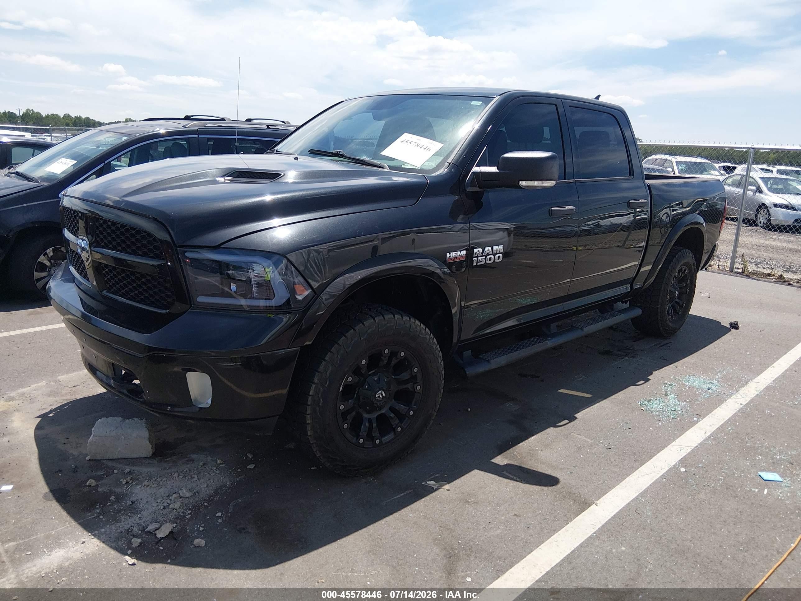 2015 Ram 1500 Outdoorsman Black vin: 1C6RR7LT9FS626906