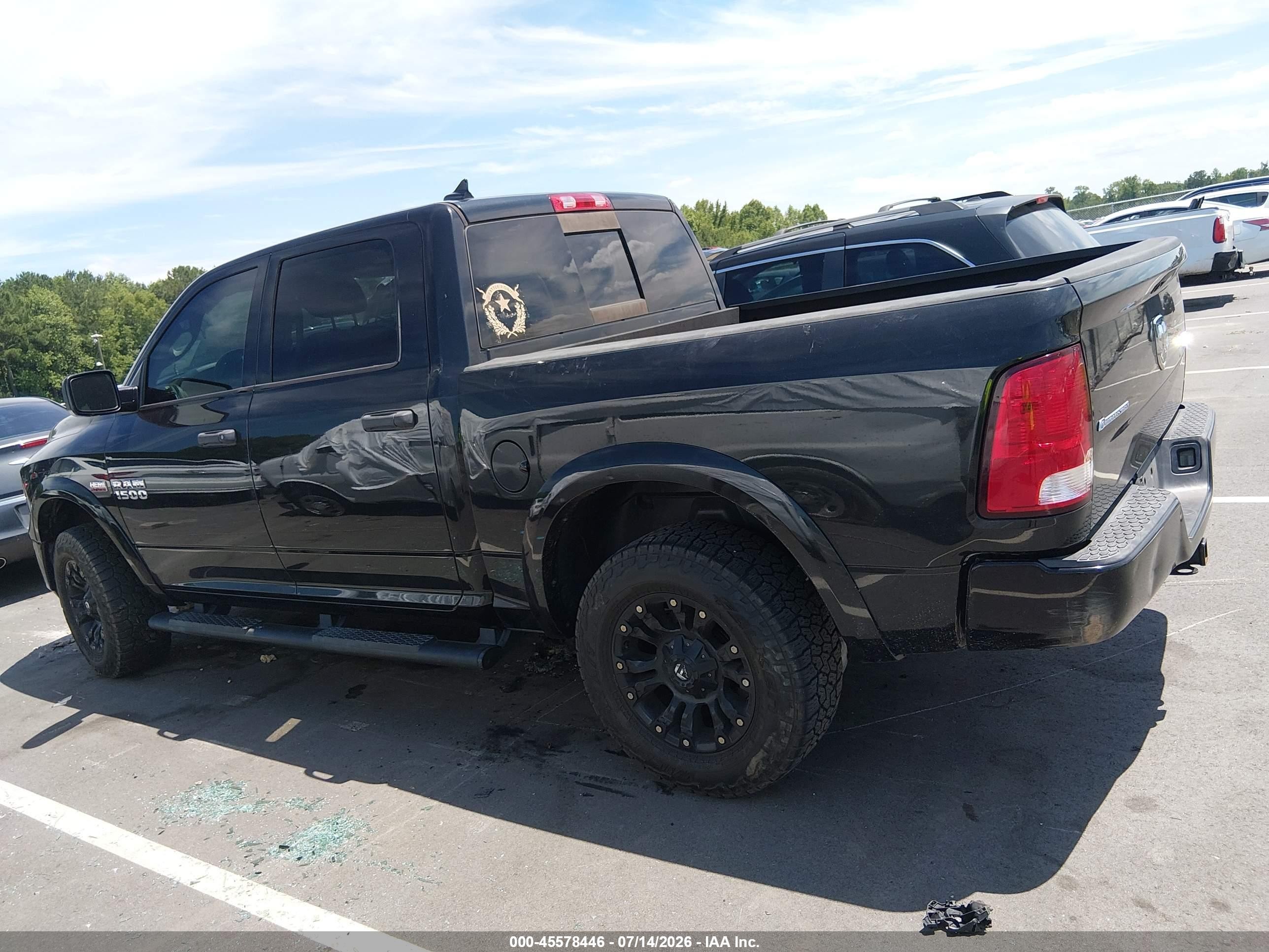 2015 Ram 1500 Outdoorsman Black vin: 1C6RR7LT9FS626906