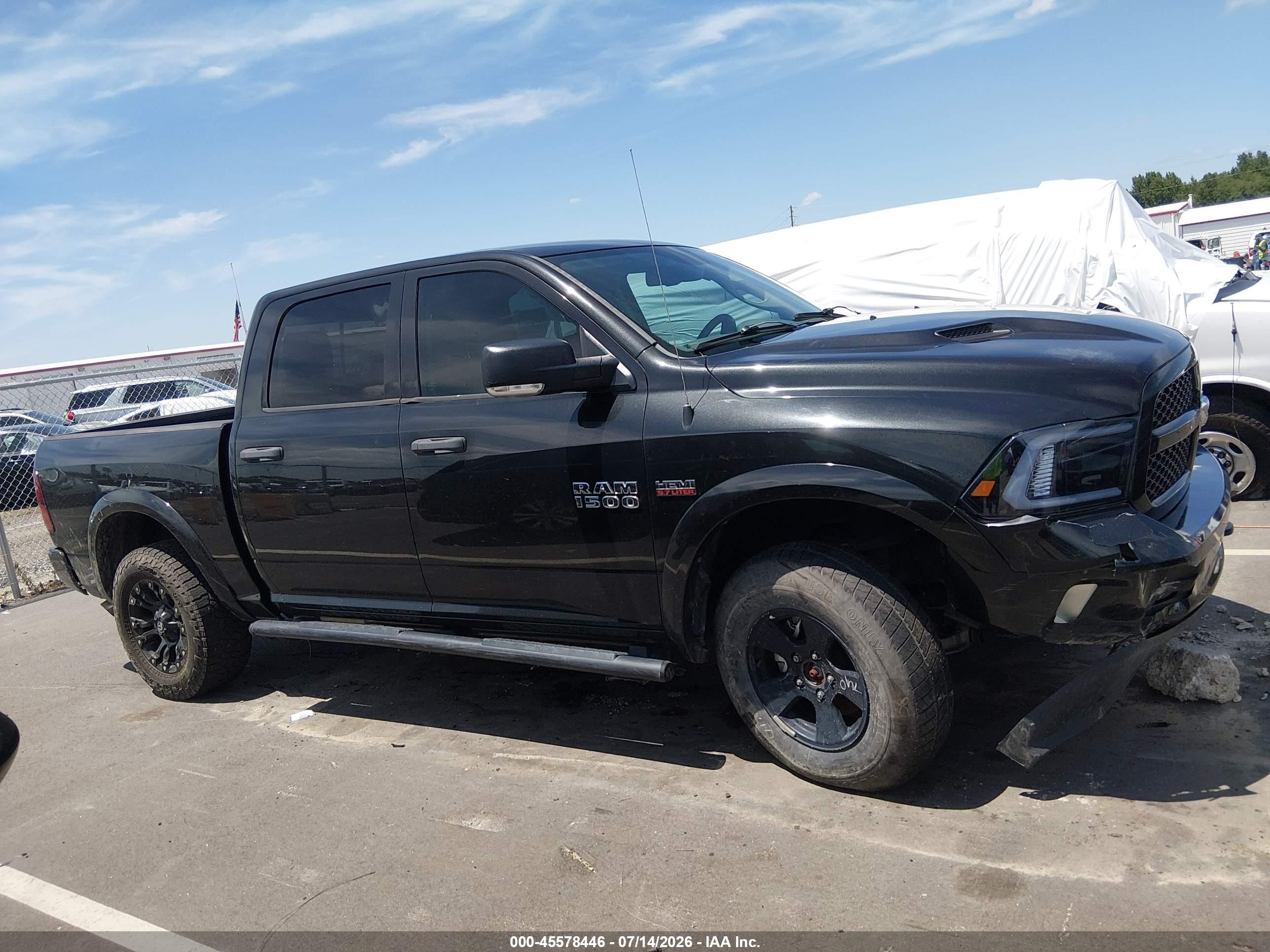 2015 Ram 1500 Outdoorsman Black vin: 1C6RR7LT9FS626906