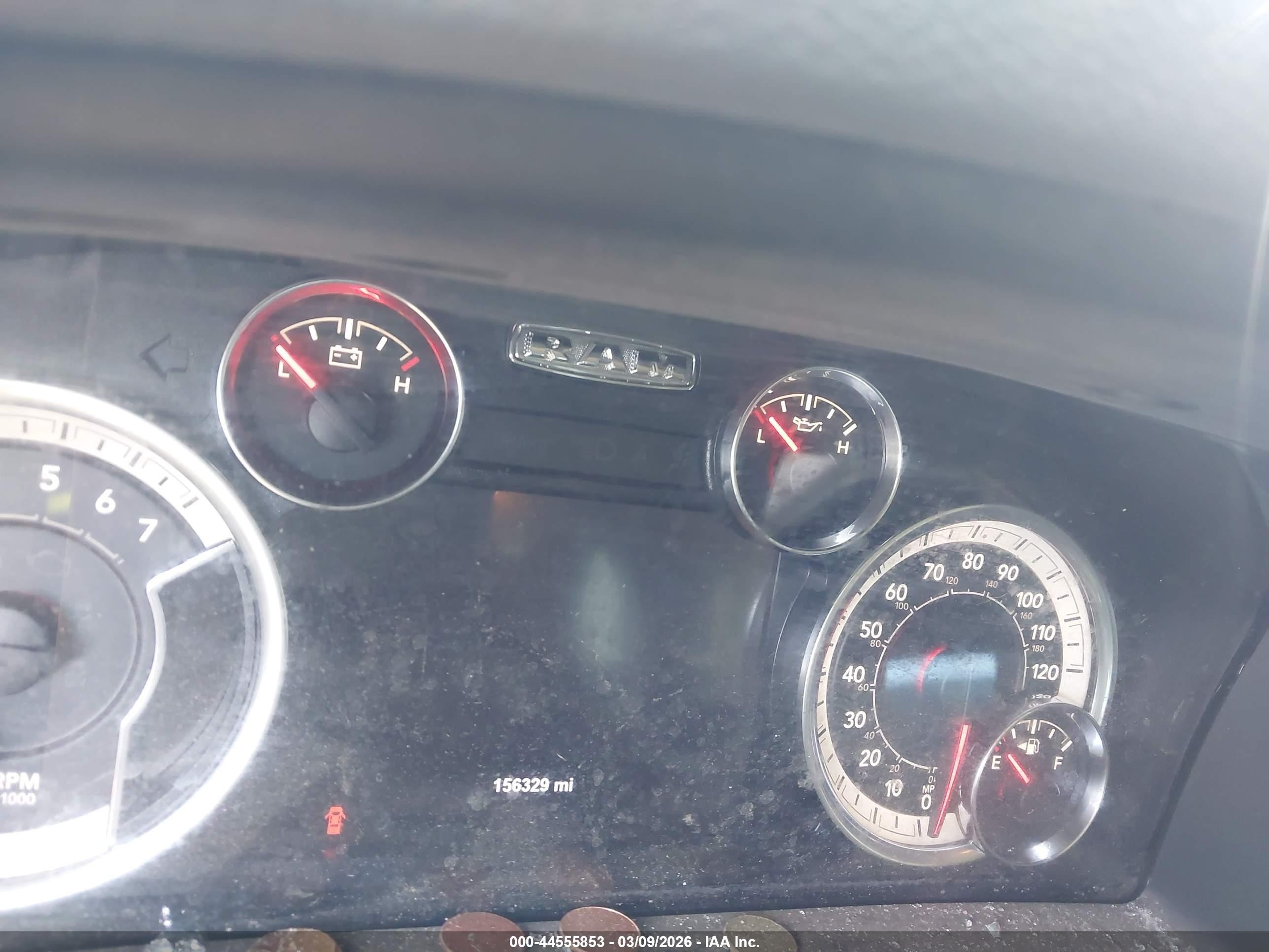 2017 Ram 1500 Big Horn  4x4 5'7 Box Черный vin: 1C6RR7LT9HS644034