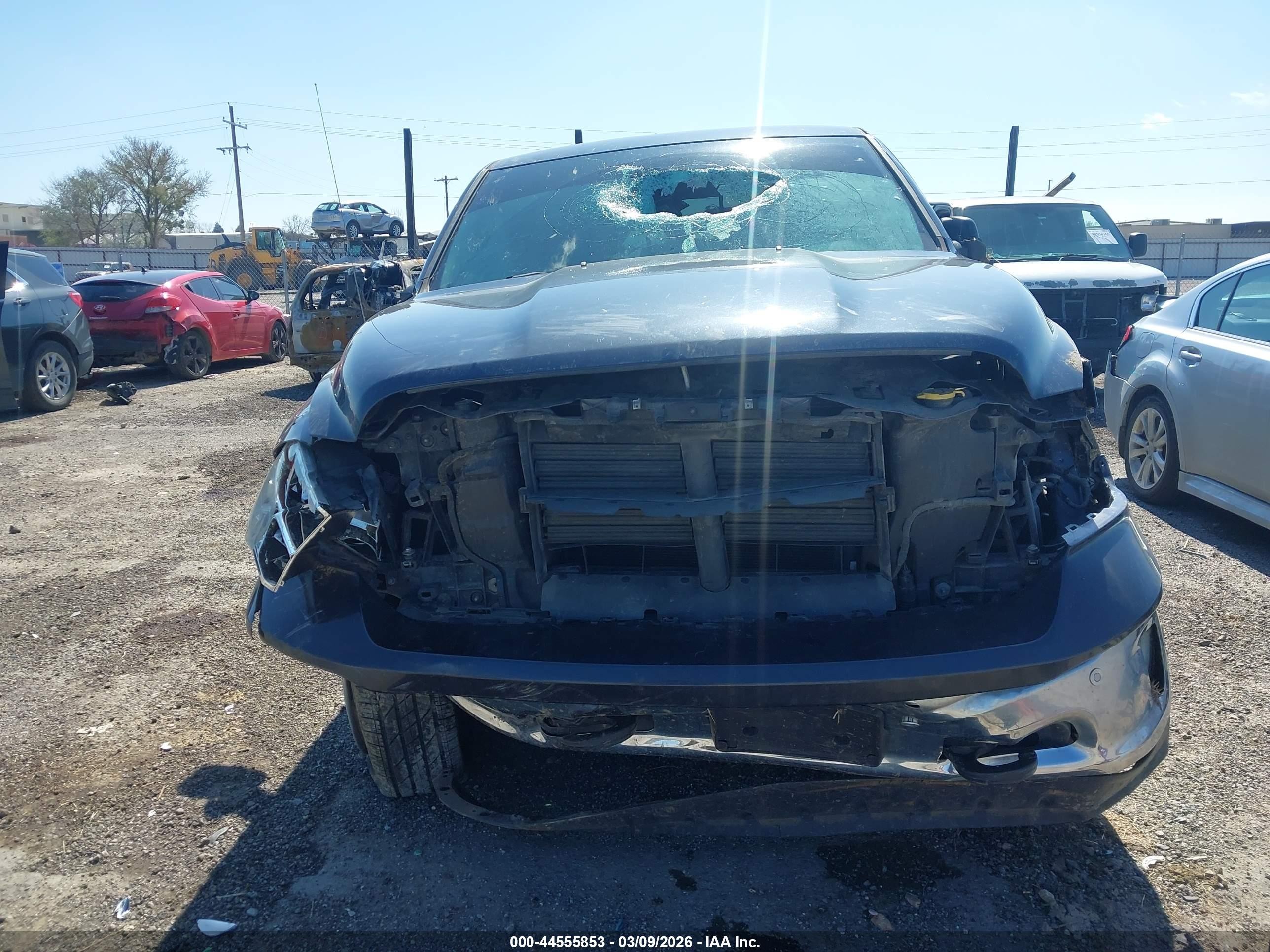 2017 Ram 1500 Big Horn  4x4 5'7 Box Черный vin: 1C6RR7LT9HS644034