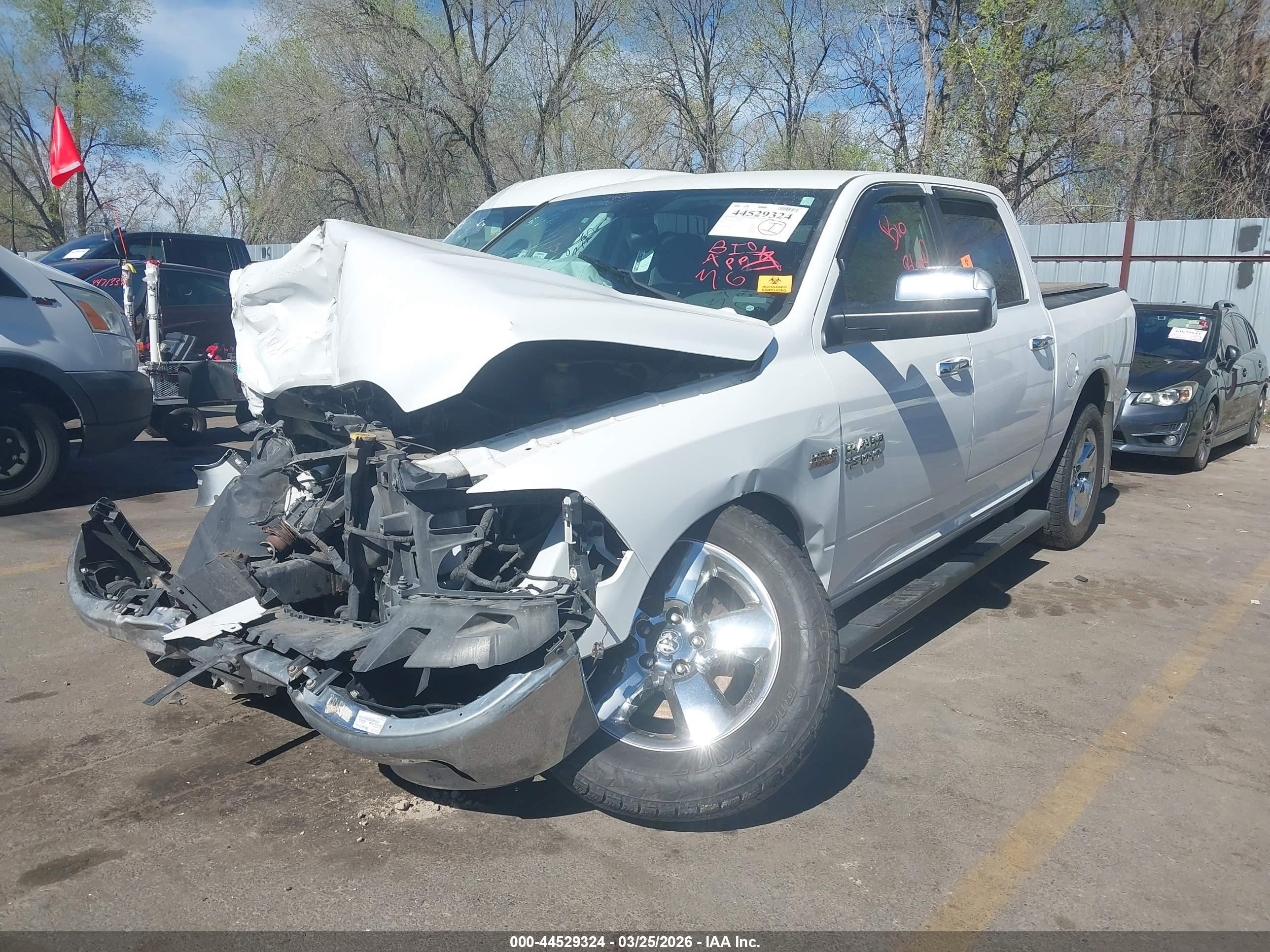 2013 Ram 1500 Slt White vin: 1C6RR7LTXDS664450