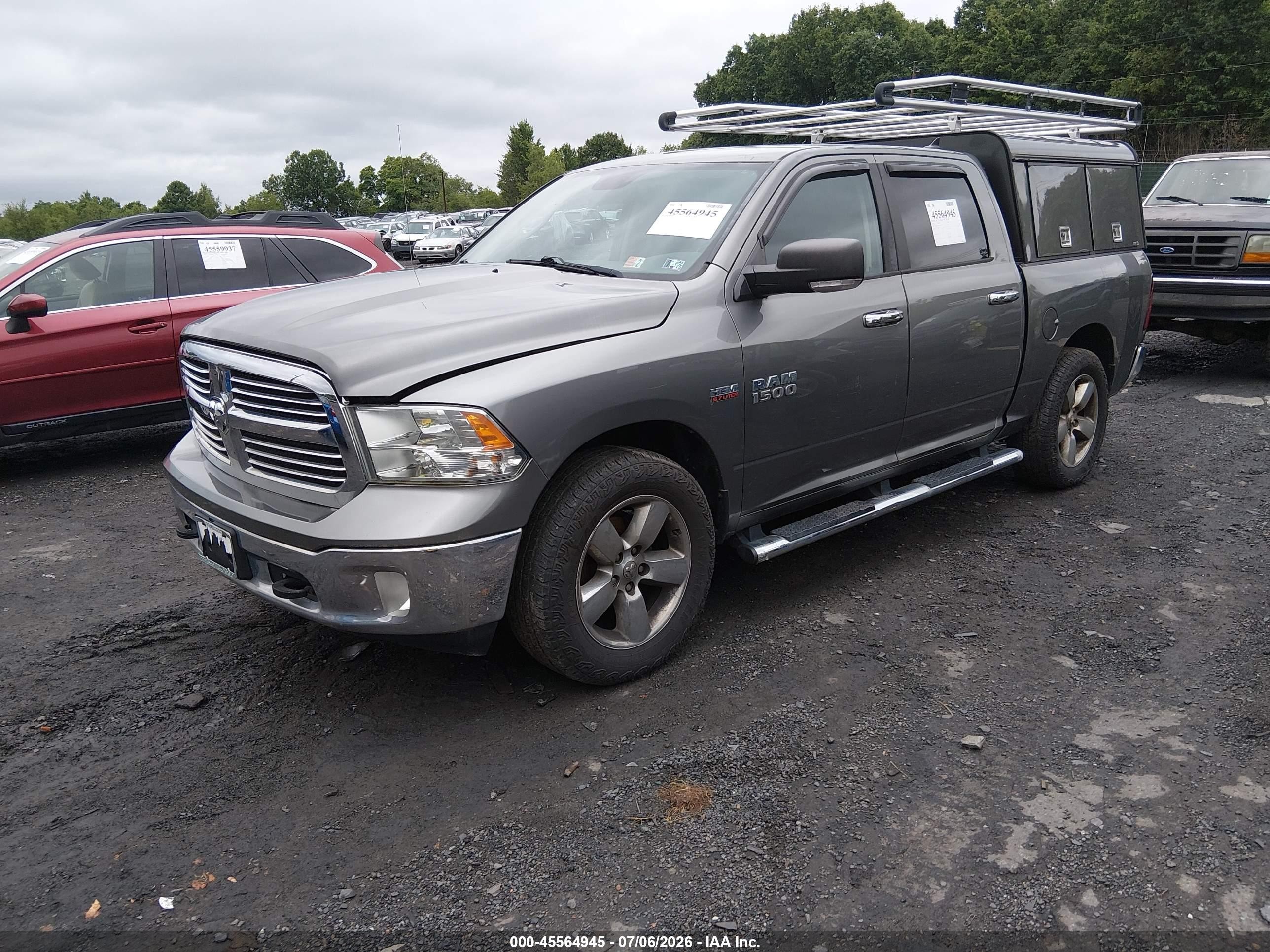 2013 Ram 1500 Big Horn Gray vin: 1C6RR7LTXDS703831