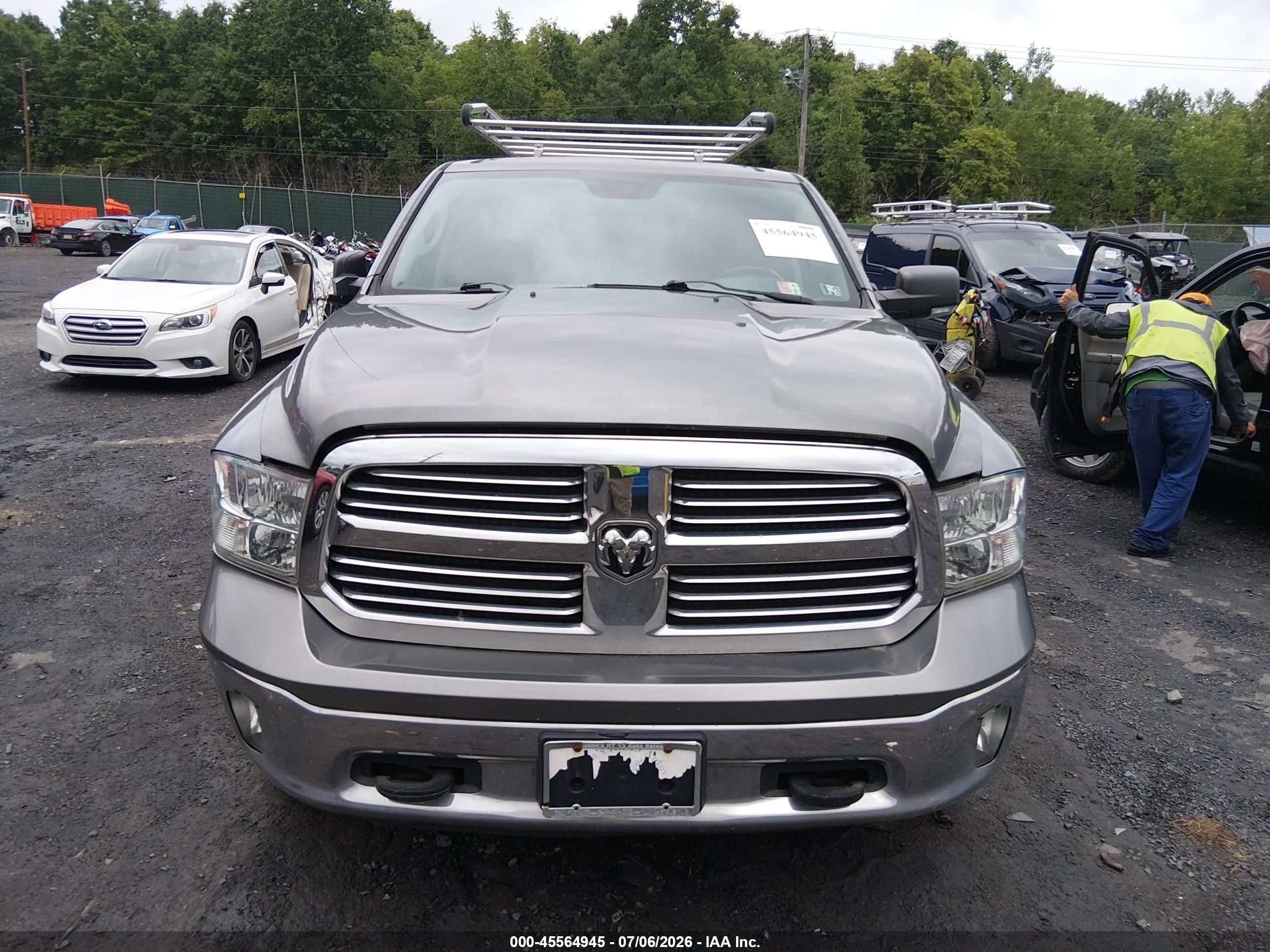 2013 Ram 1500 Big Horn Gray vin: 1C6RR7LTXDS703831