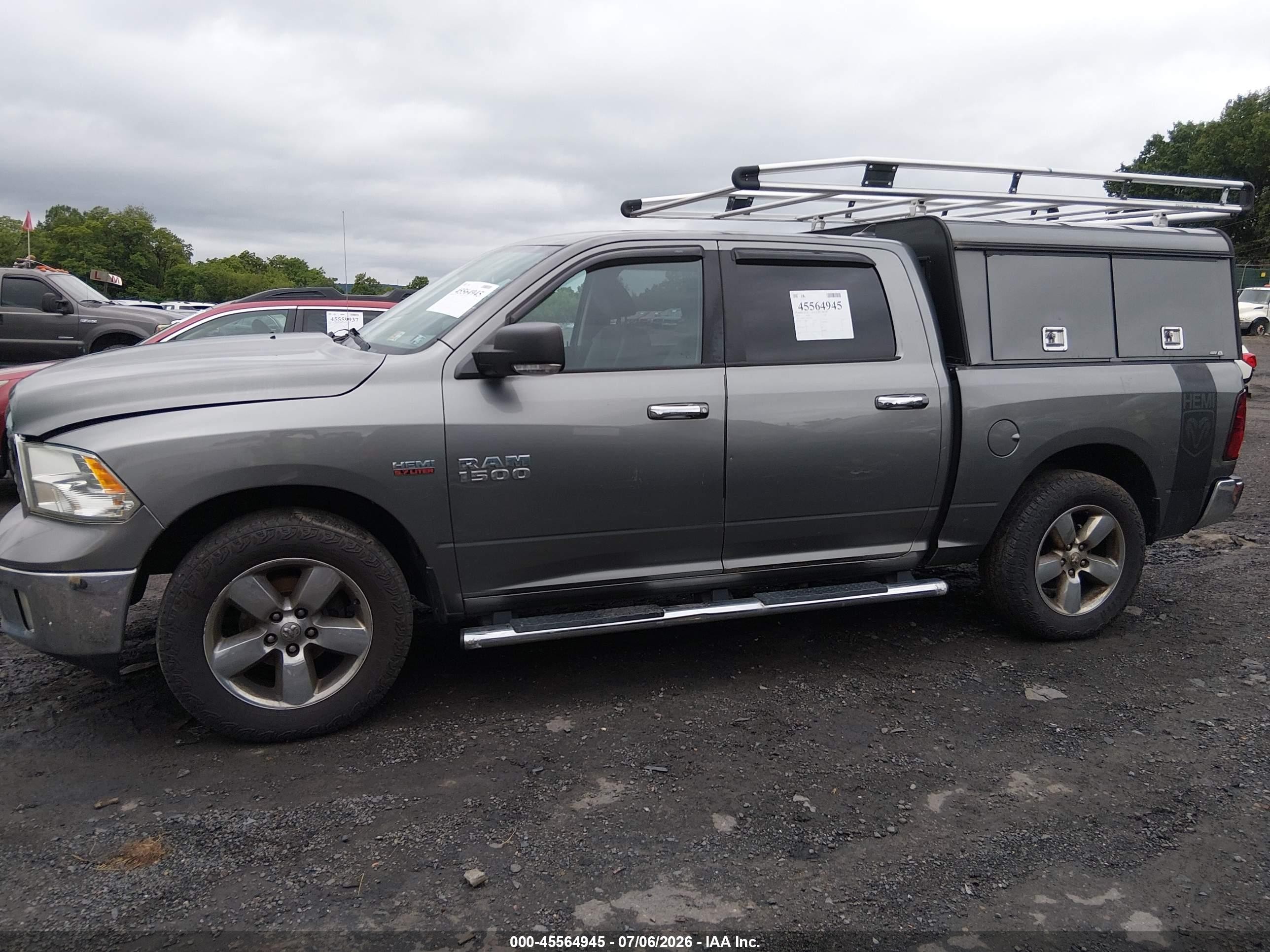 2013 Ram 1500 Big Horn Gray vin: 1C6RR7LTXDS703831