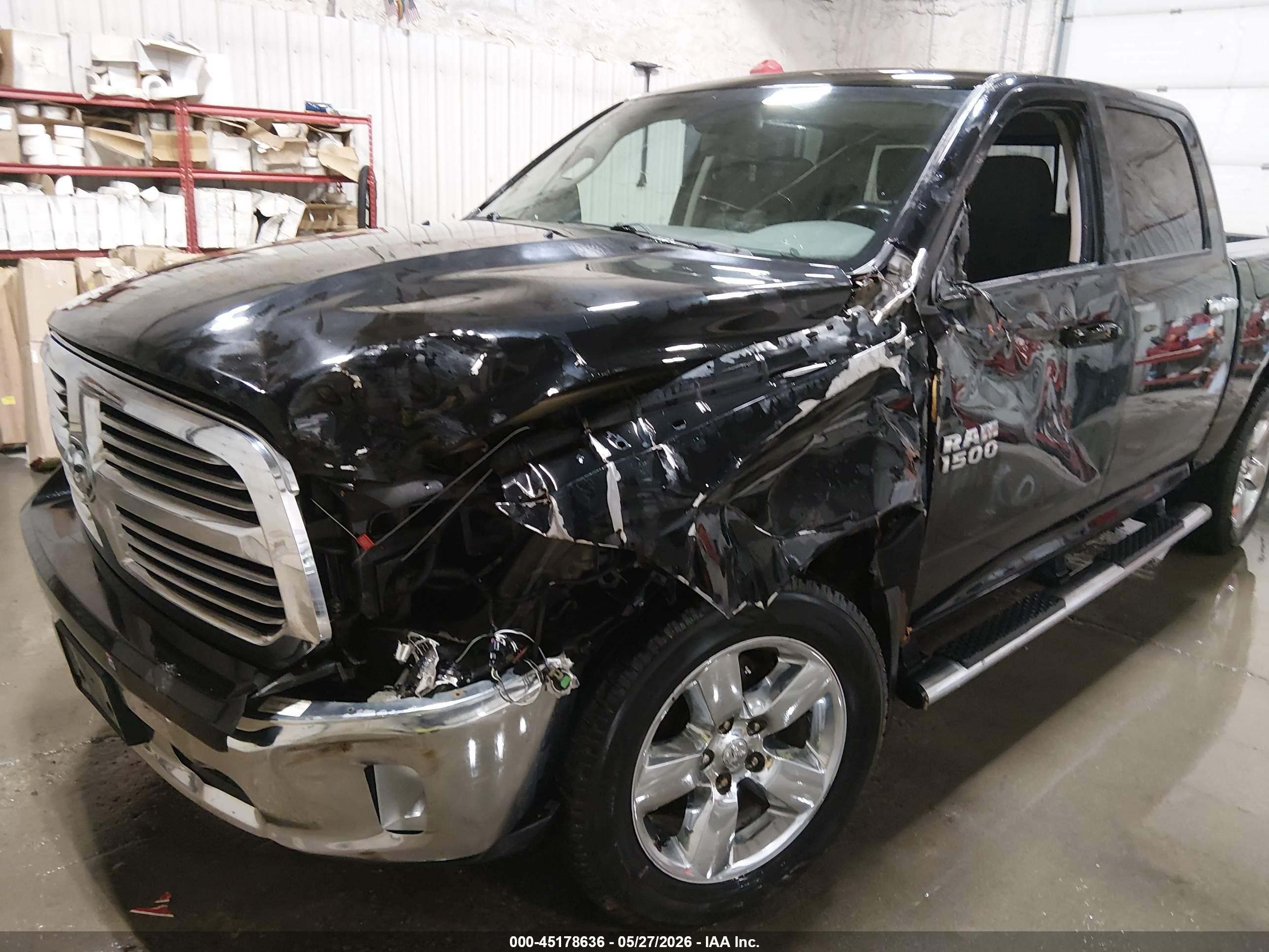 2014 Ram 1500 Big Horn Black vin: 1C6RR7LTXES286017