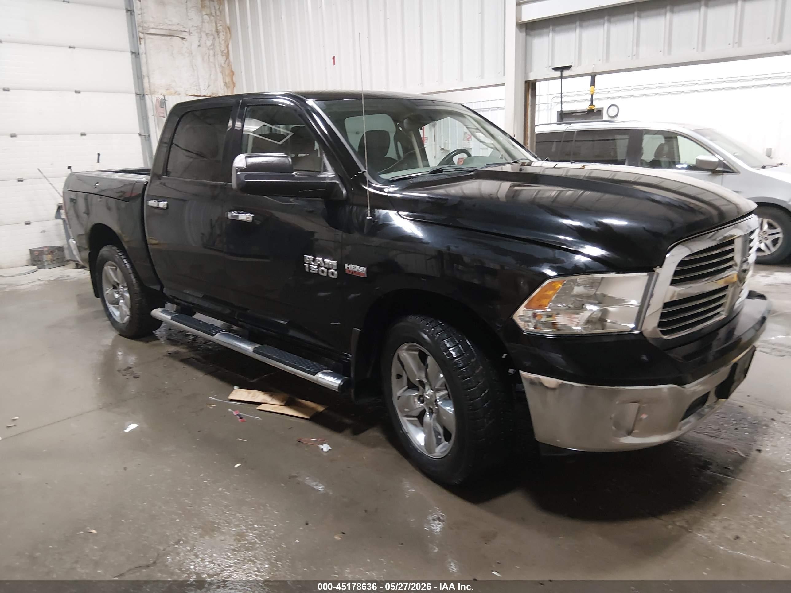2014 Ram 1500 Big Horn Черный vin: 1C6RR7LTXES286017