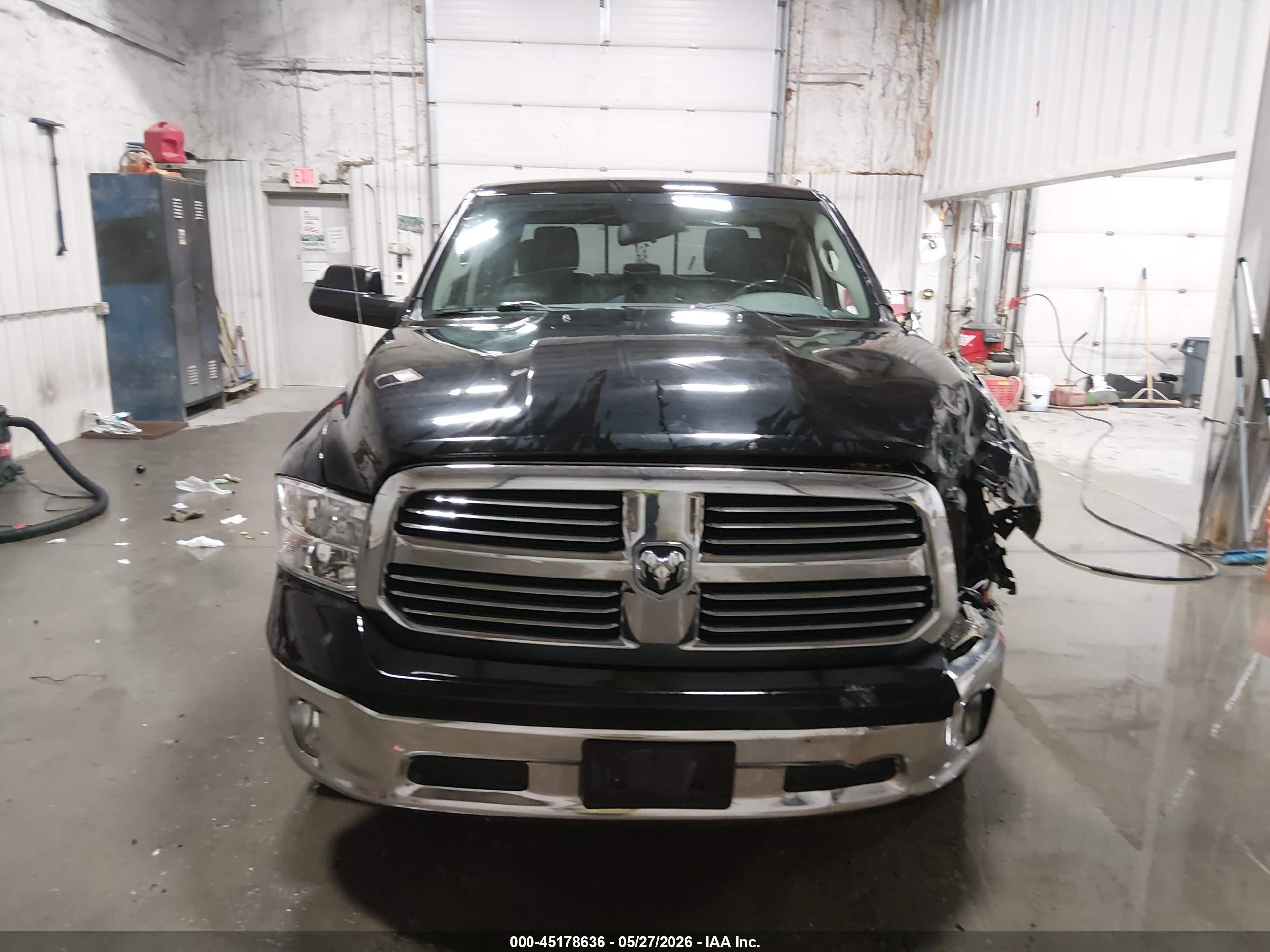 2014 Ram 1500 Big Horn Black vin: 1C6RR7LTXES286017