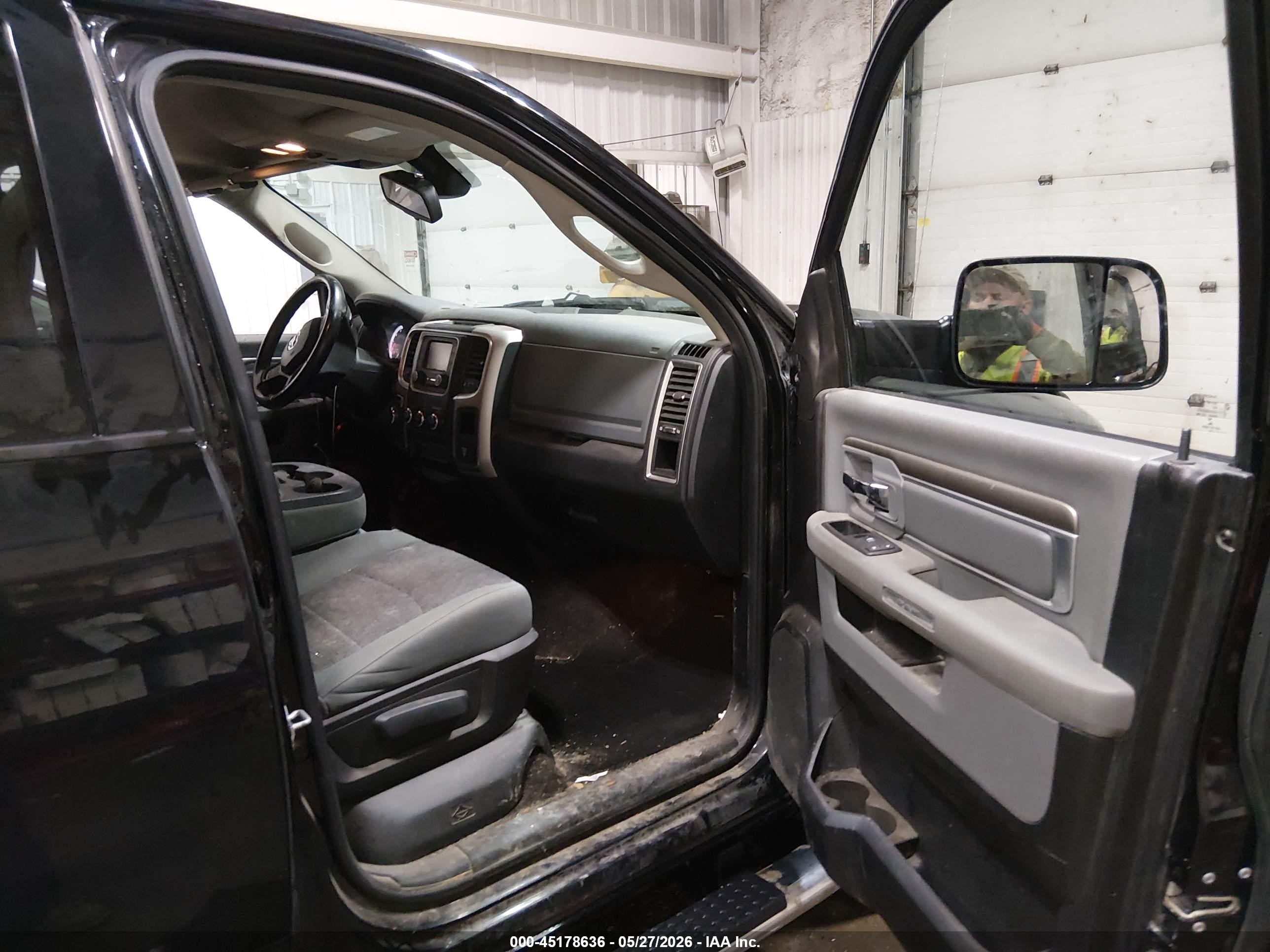 2014 Ram 1500 Big Horn Black vin: 1C6RR7LTXES286017