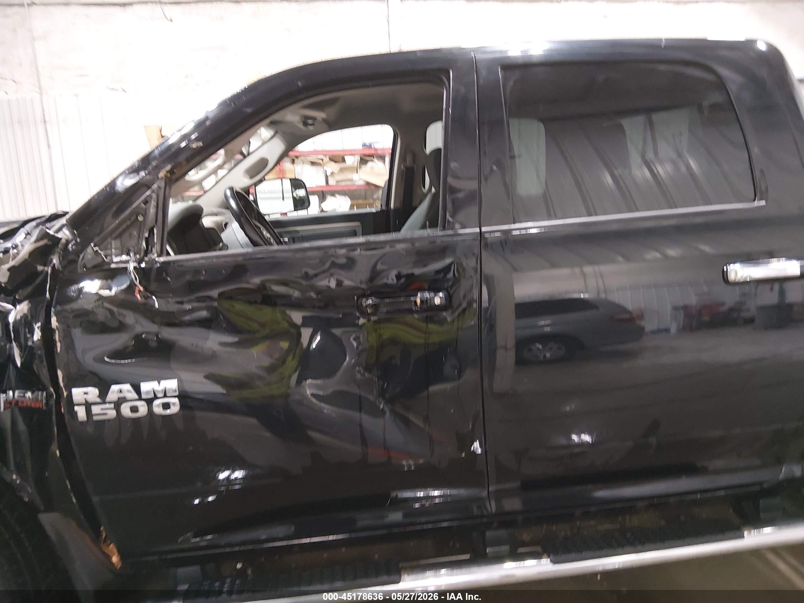 2014 Ram 1500 Big Horn Black vin: 1C6RR7LTXES286017