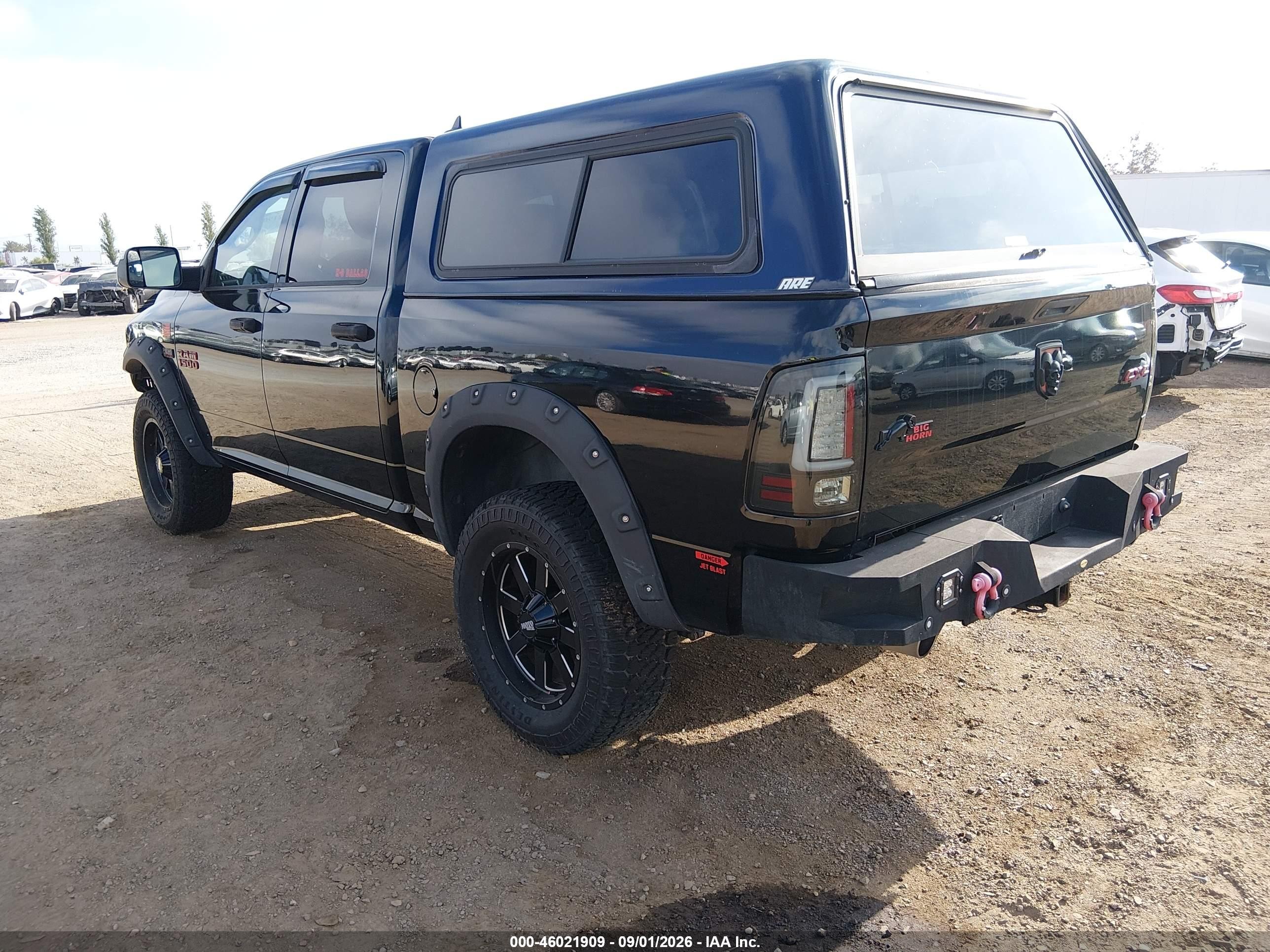 2014 Ram 1500 Big Horn Black vin: 1C6RR7LTXES353019