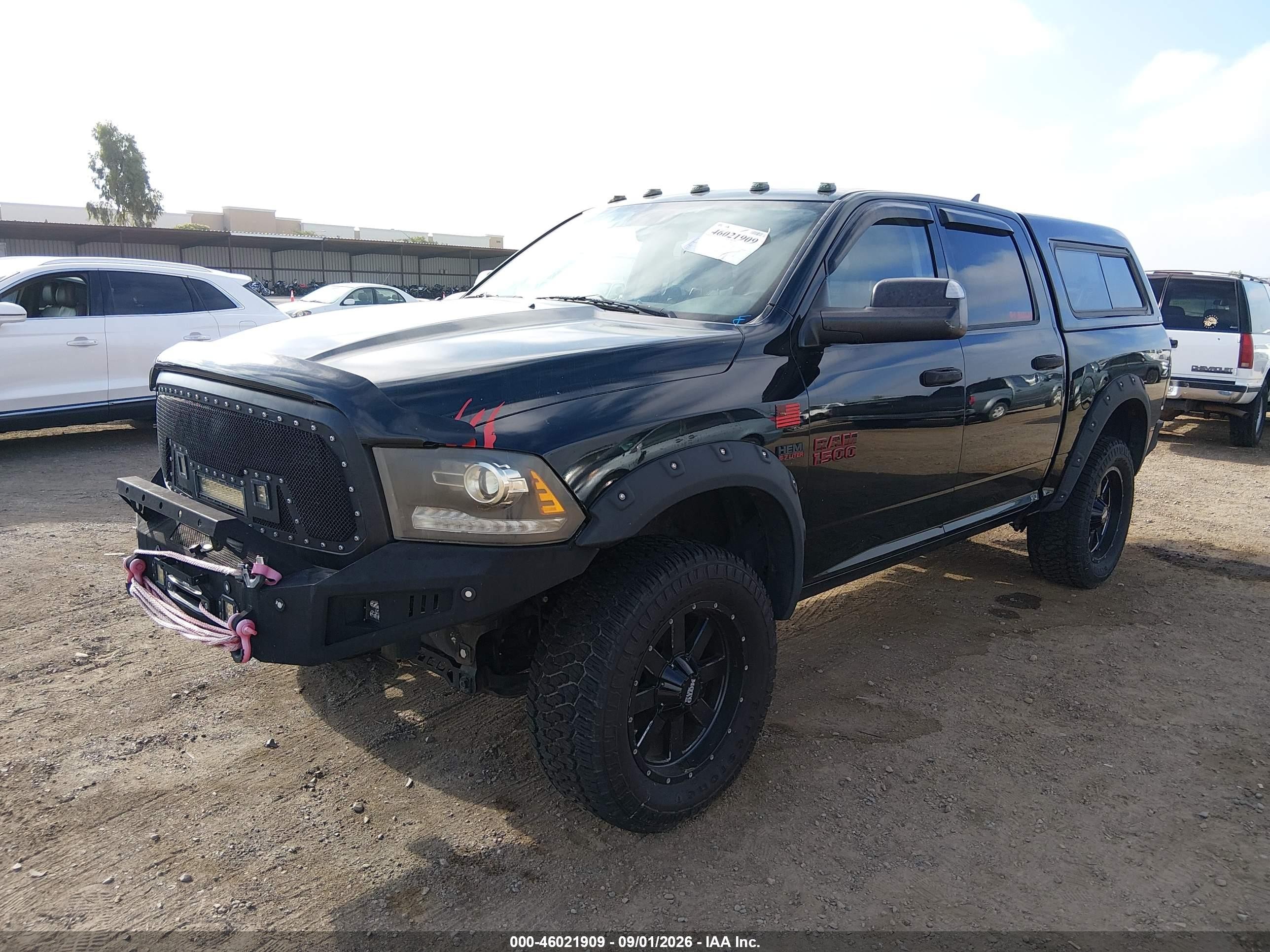 2014 Ram 1500 Big Horn Black vin: 1C6RR7LTXES353019
