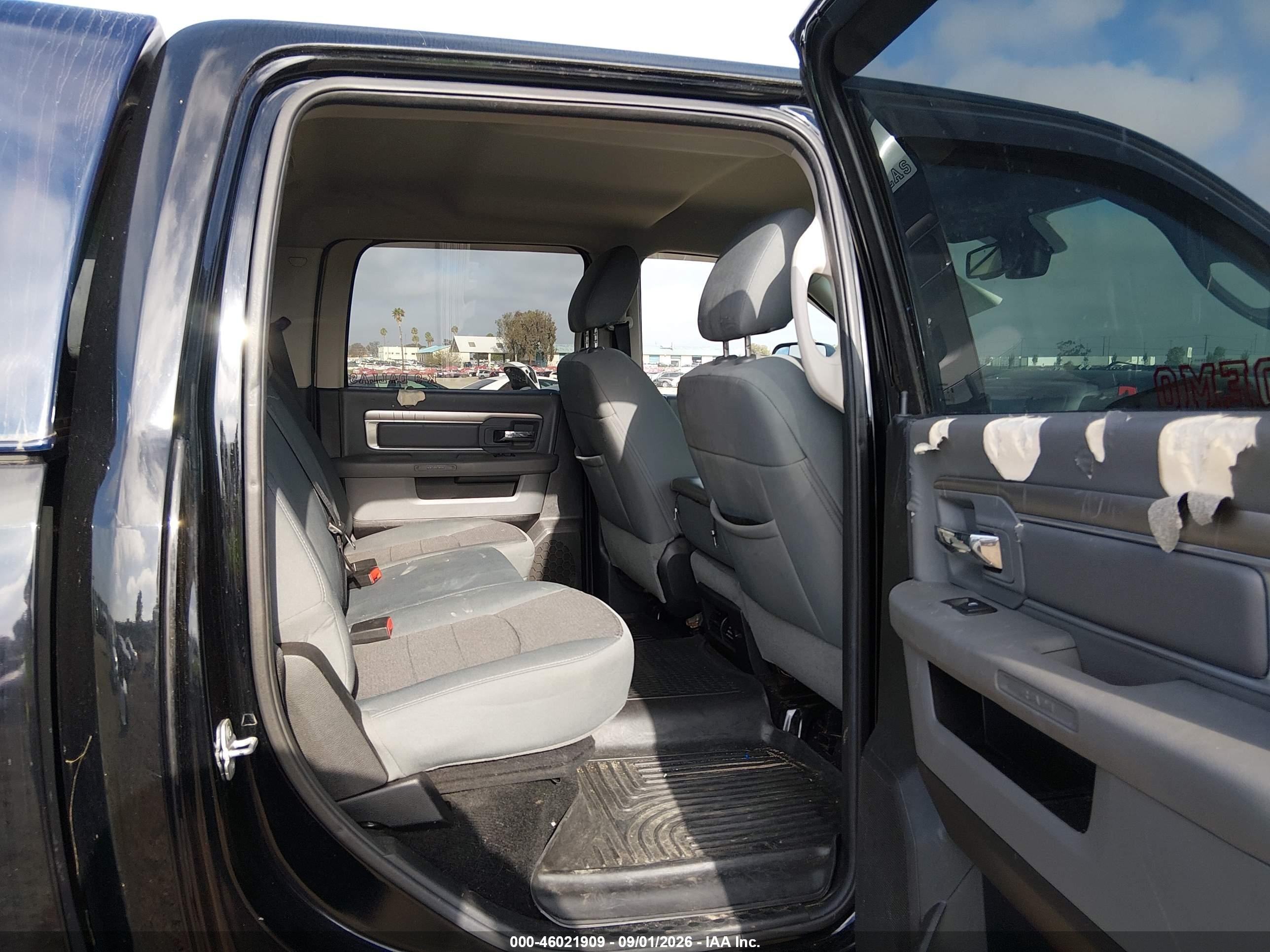 2014 Ram 1500 Big Horn Black vin: 1C6RR7LTXES353019