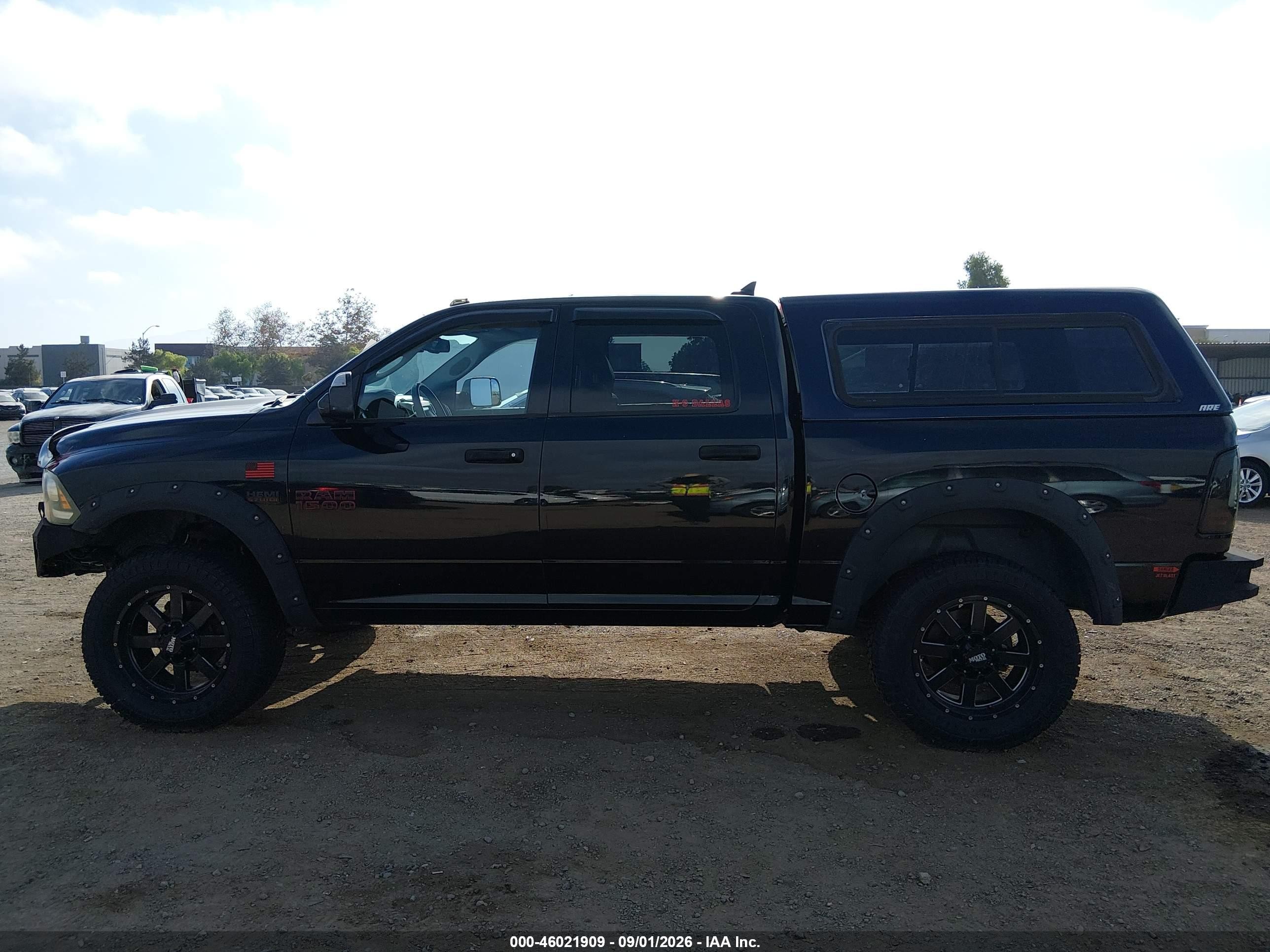 2014 Ram 1500 Big Horn Black vin: 1C6RR7LTXES353019