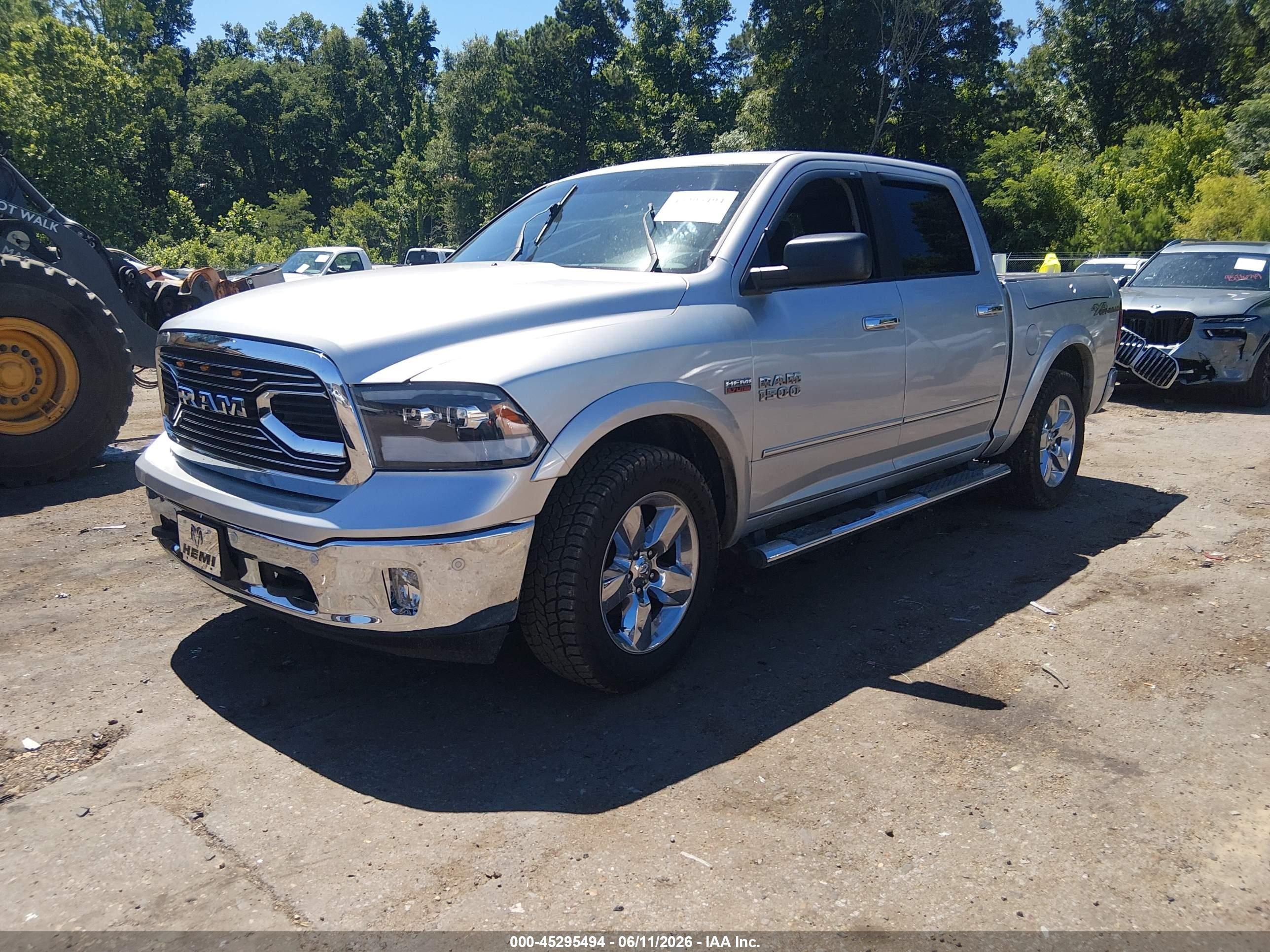 2014 Ram 1500 Big Horn Серебряный vin: 1C6RR7LTXES362366