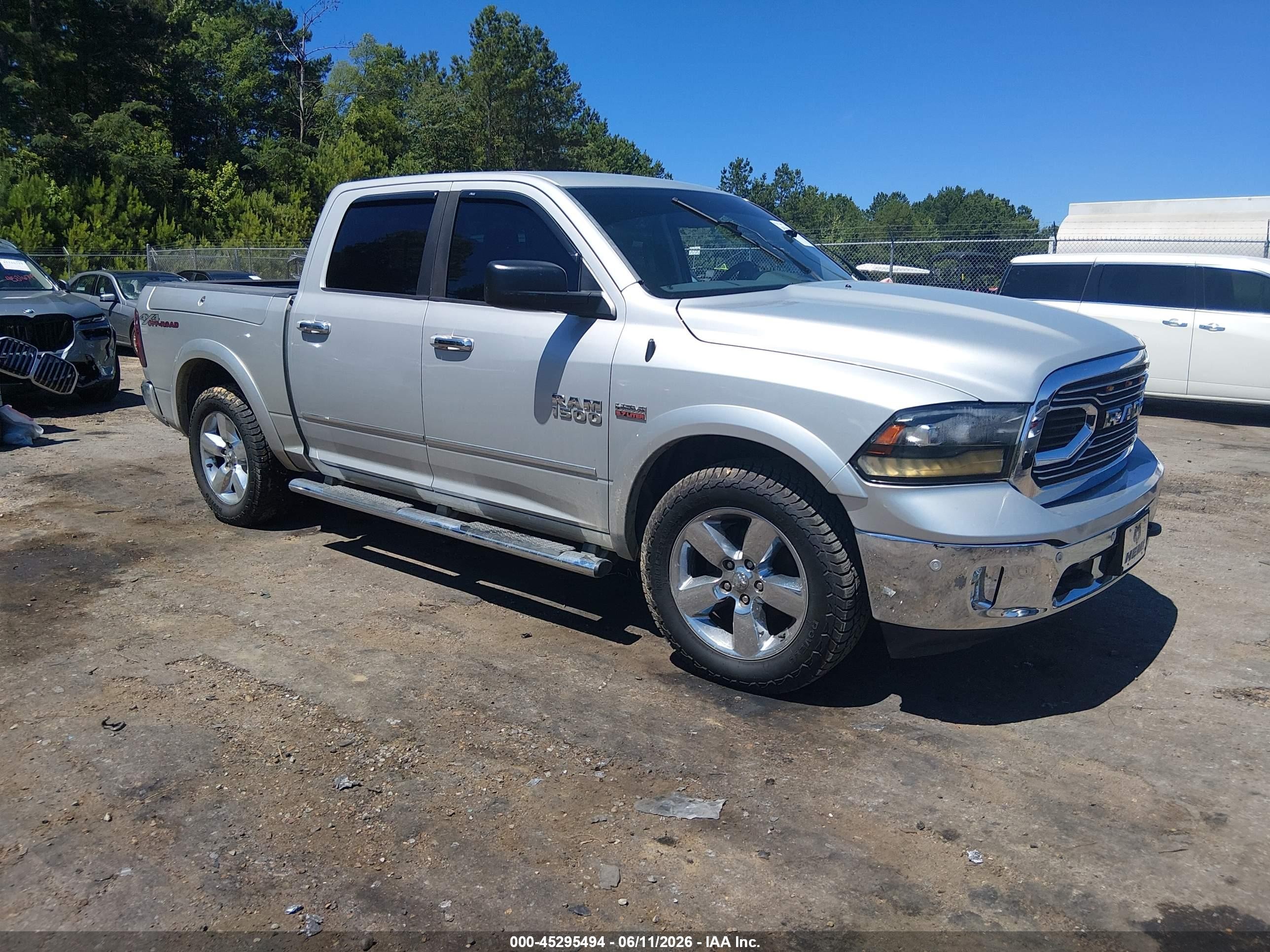 2014 Ram 1500 Big Horn Серебряный vin: 1C6RR7LTXES362366