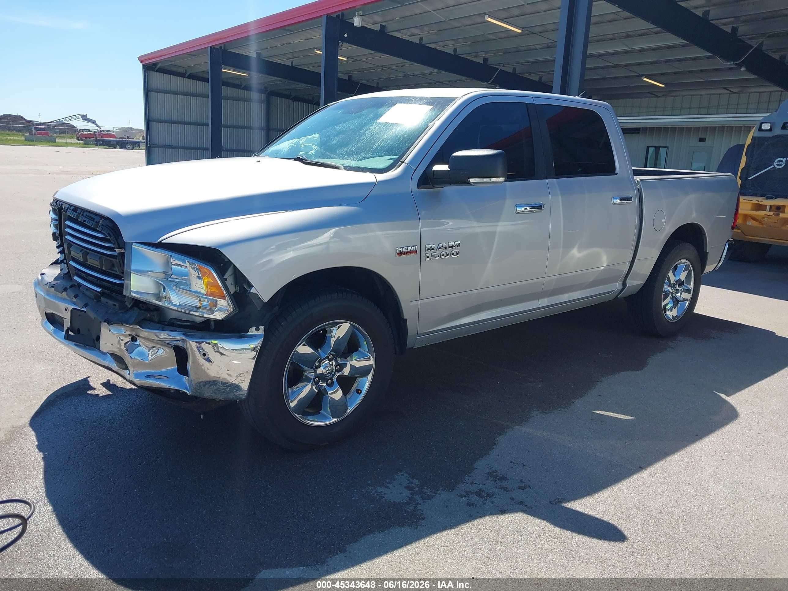 2015 Ram 1500 Big Horn Silver vin: 1C6RR7LTXFS533456