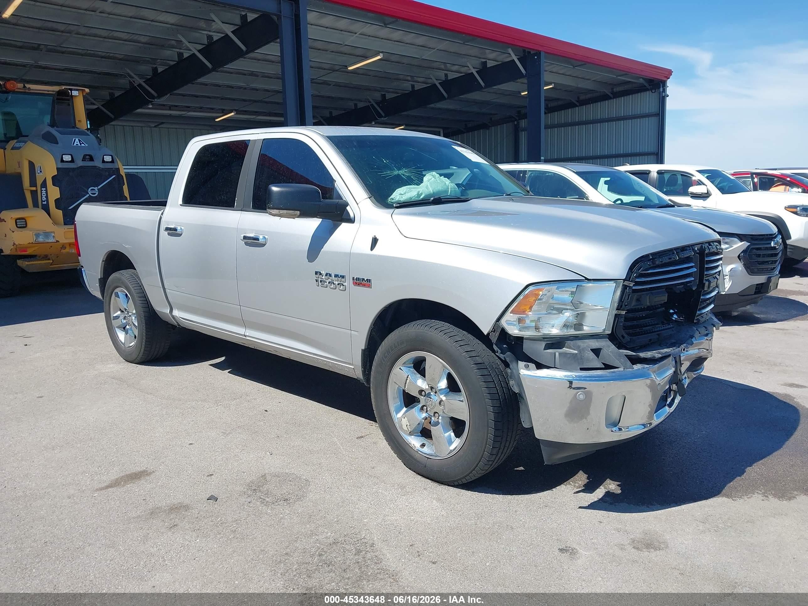 2015 Ram 1500 Big Horn Silver vin: 1C6RR7LTXFS533456
