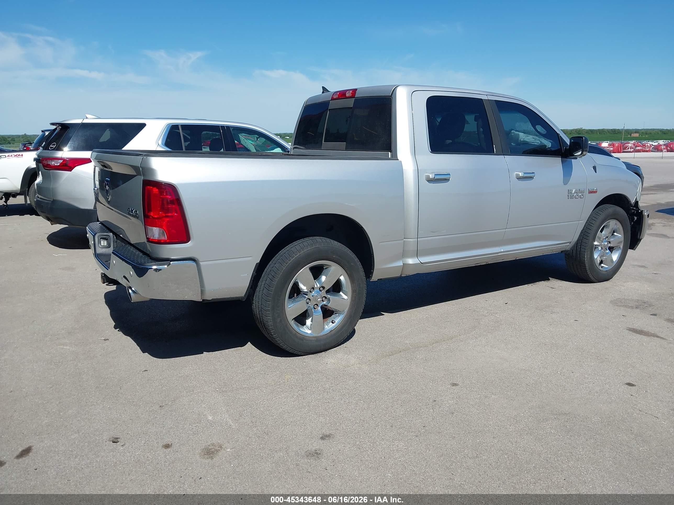 2015 Ram 1500 Big Horn Silver vin: 1C6RR7LTXFS533456
