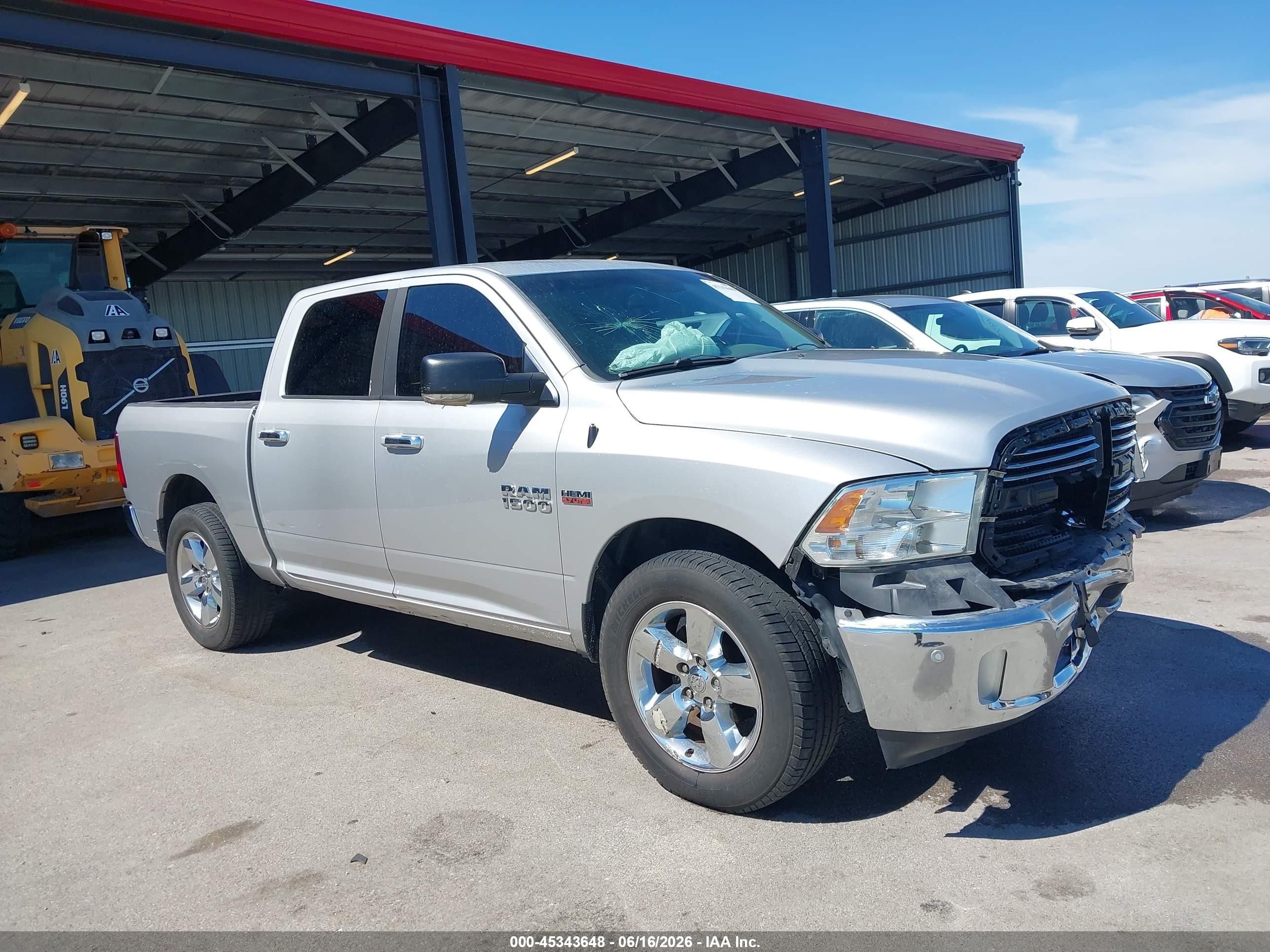 2015 Ram 1500 Big Horn Silver vin: 1C6RR7LTXFS533456