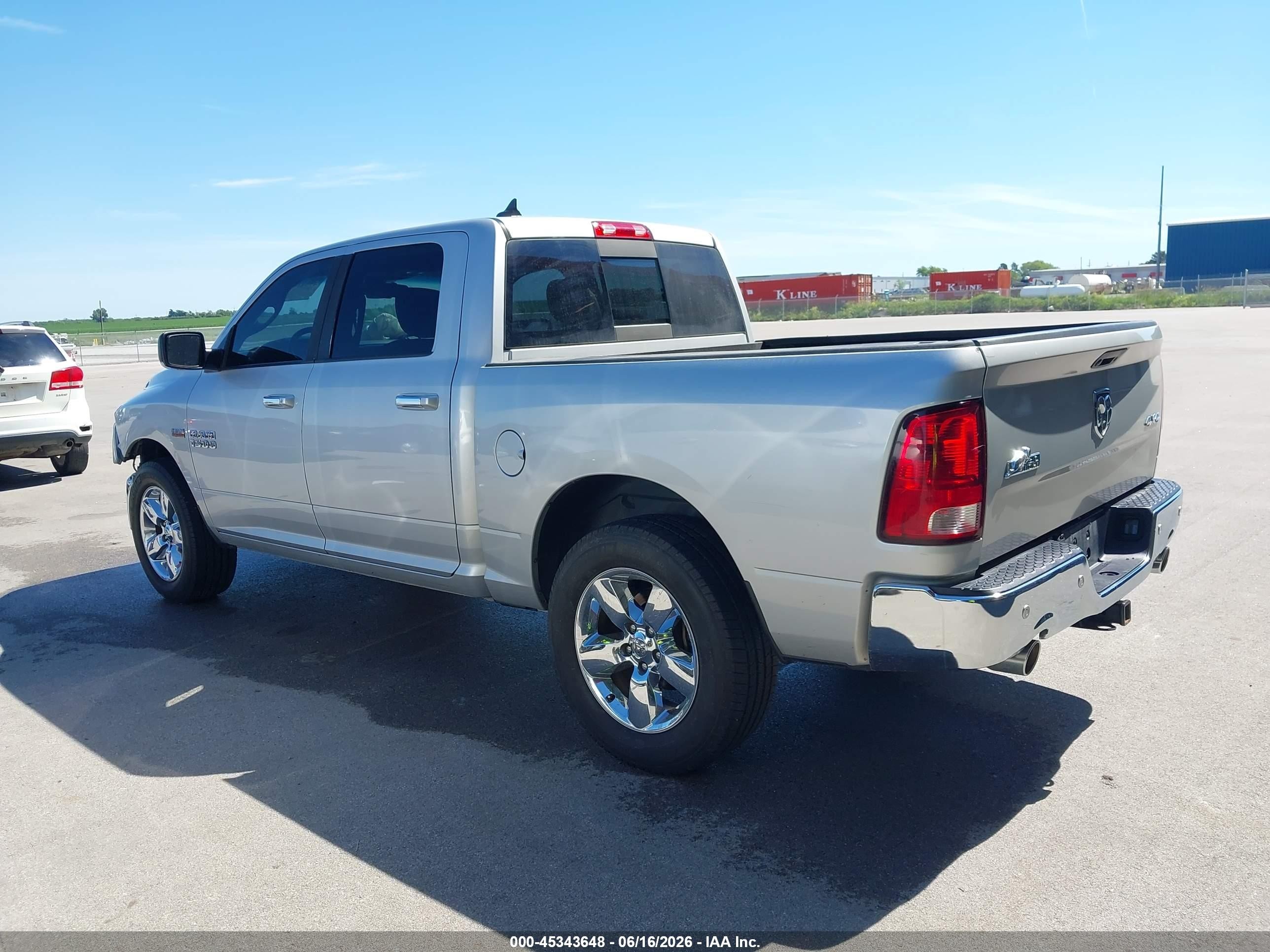 2015 Ram 1500 Big Horn Silver vin: 1C6RR7LTXFS533456