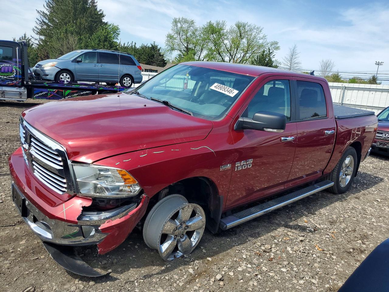 2015 Ram 1500 Slt Red vin: 1C6RR7LTXFS698553