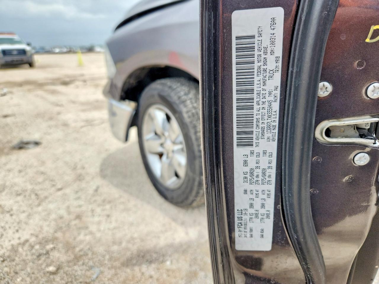 2019 Ram 1500 Classic Slt Серый vin: 1C6RR7LTXKS550445