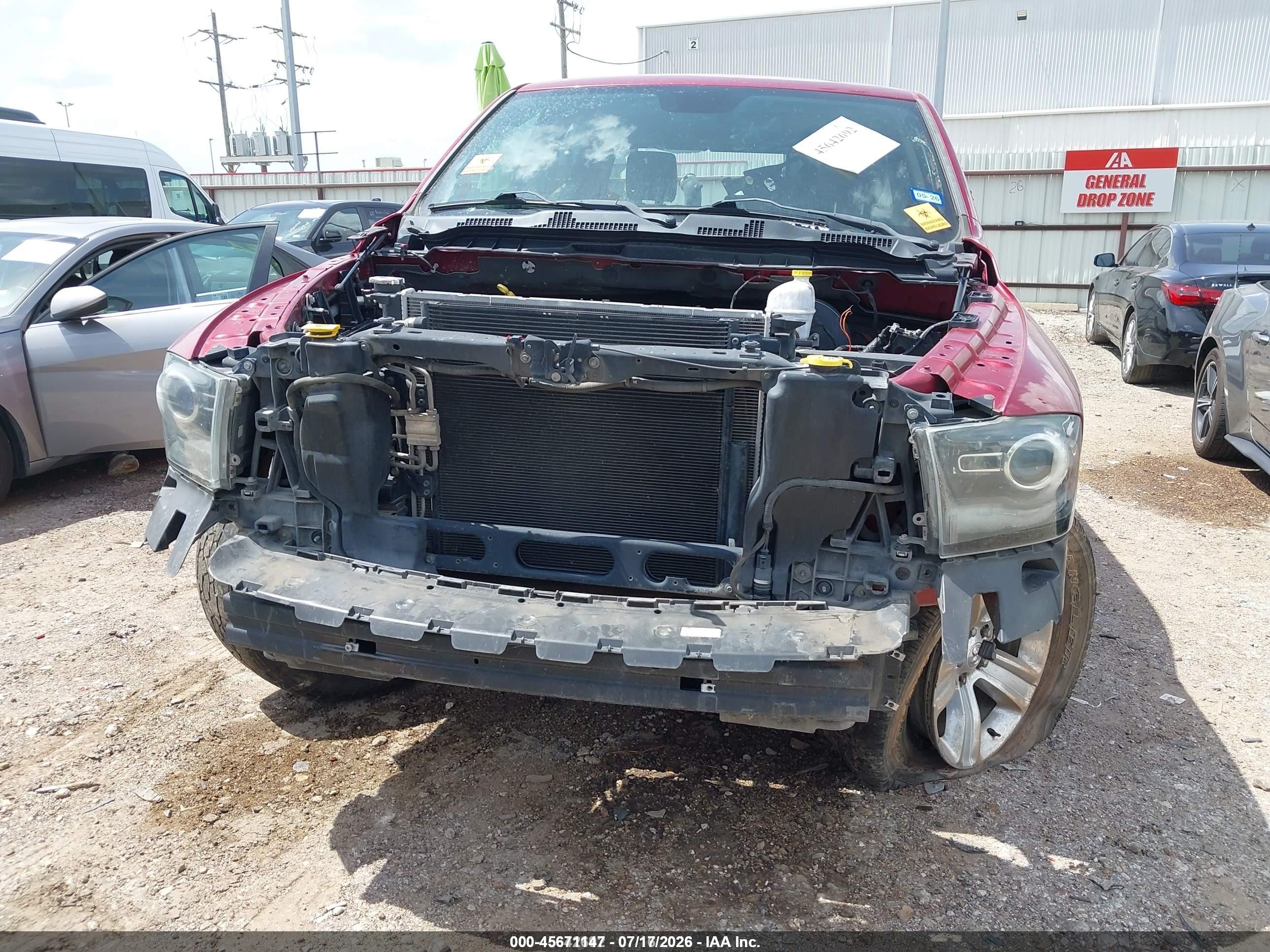2013 Ram 1500 Sport Red vin: 1C6RR7MT0DS635487