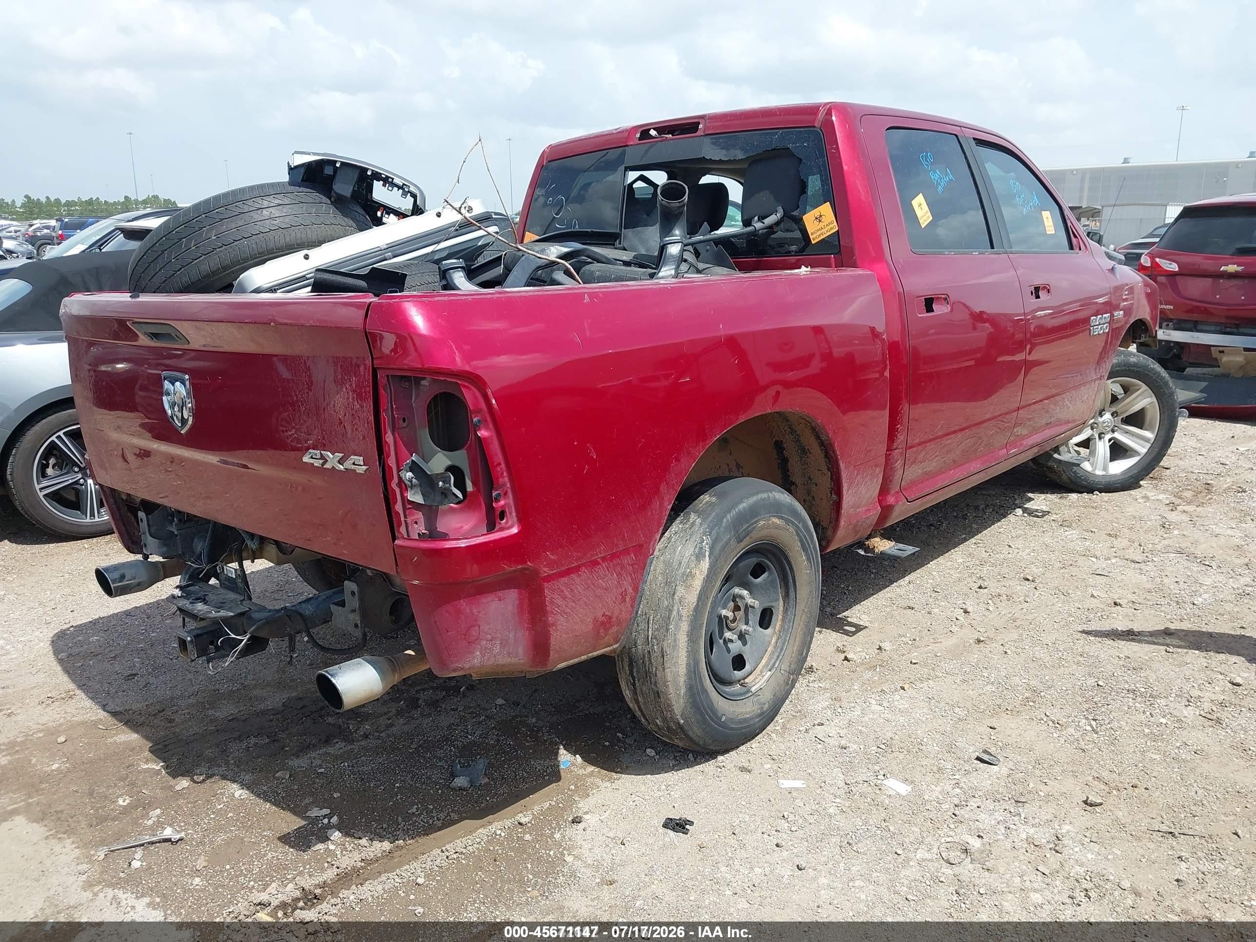 2013 Ram 1500 Sport Red vin: 1C6RR7MT0DS635487