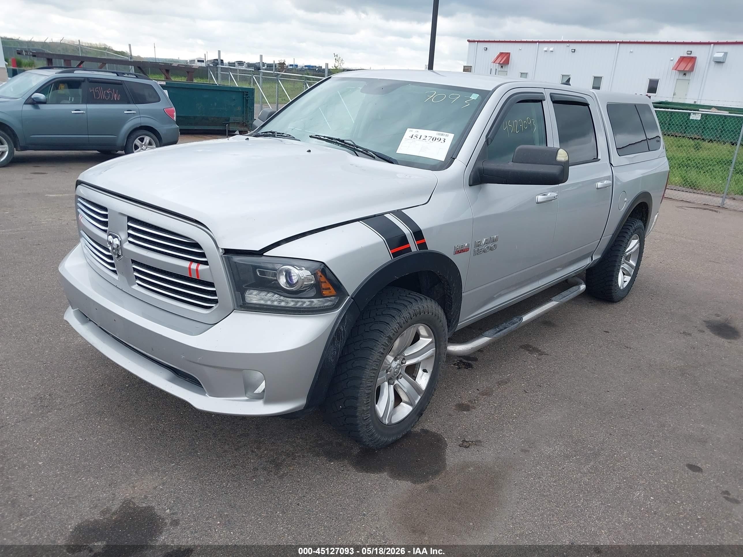 2014 Ram 1500 Sport Silver vin: 1C6RR7MT0ES111015