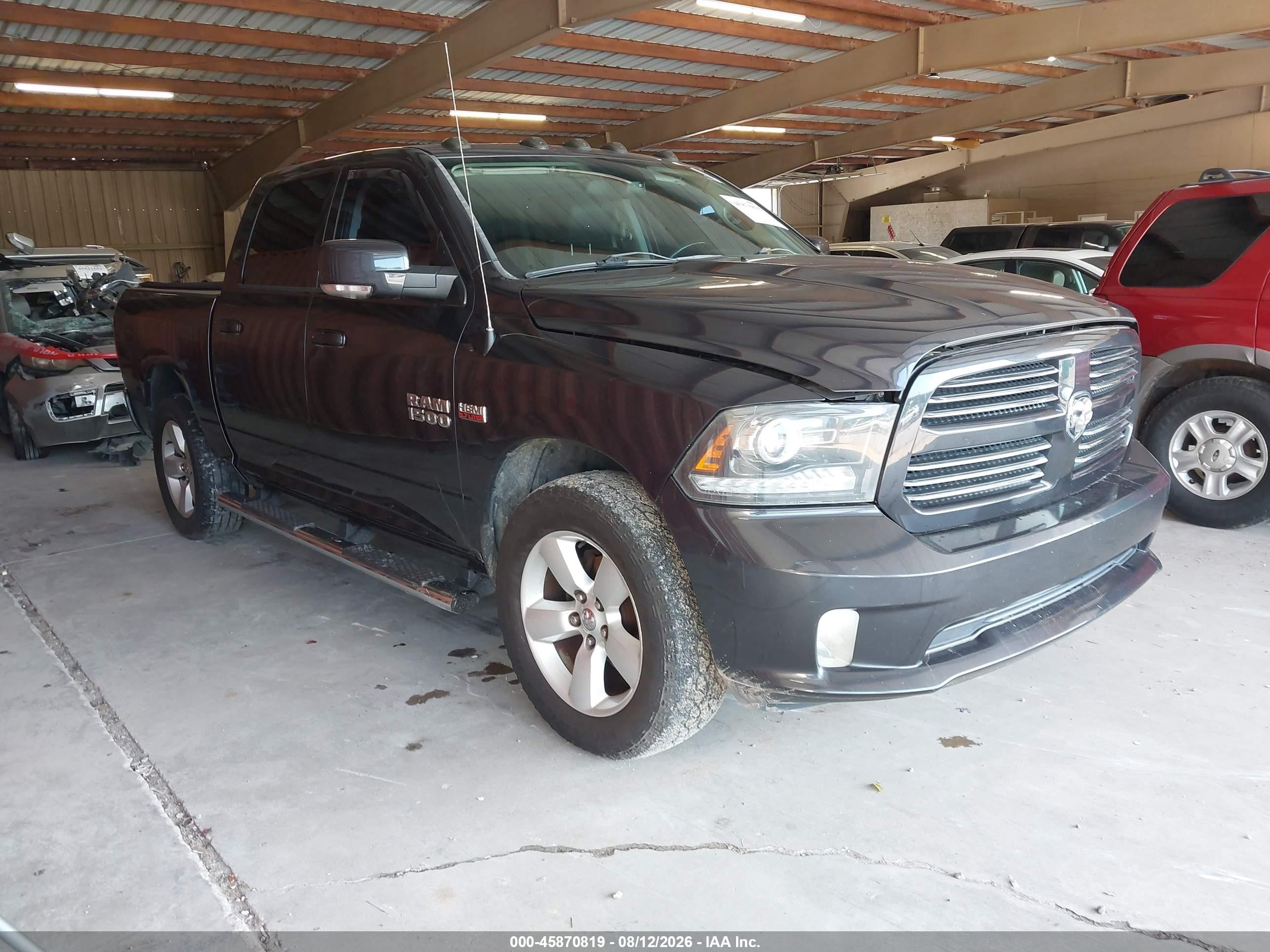 2014 Ram 1500 Sport Gray vin: 1C6RR7MT0ES196812
