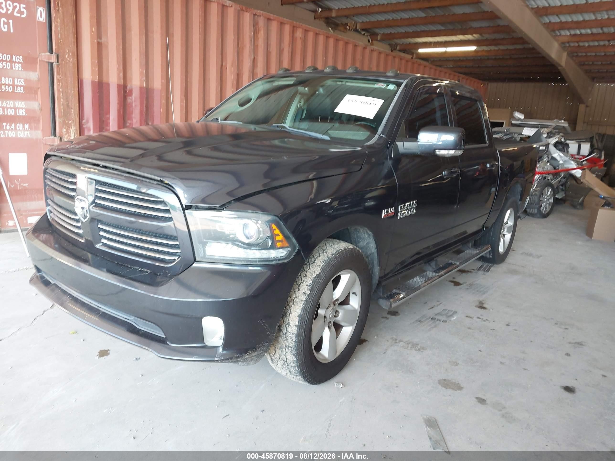 2014 Ram 1500 Sport Gray vin: 1C6RR7MT0ES196812